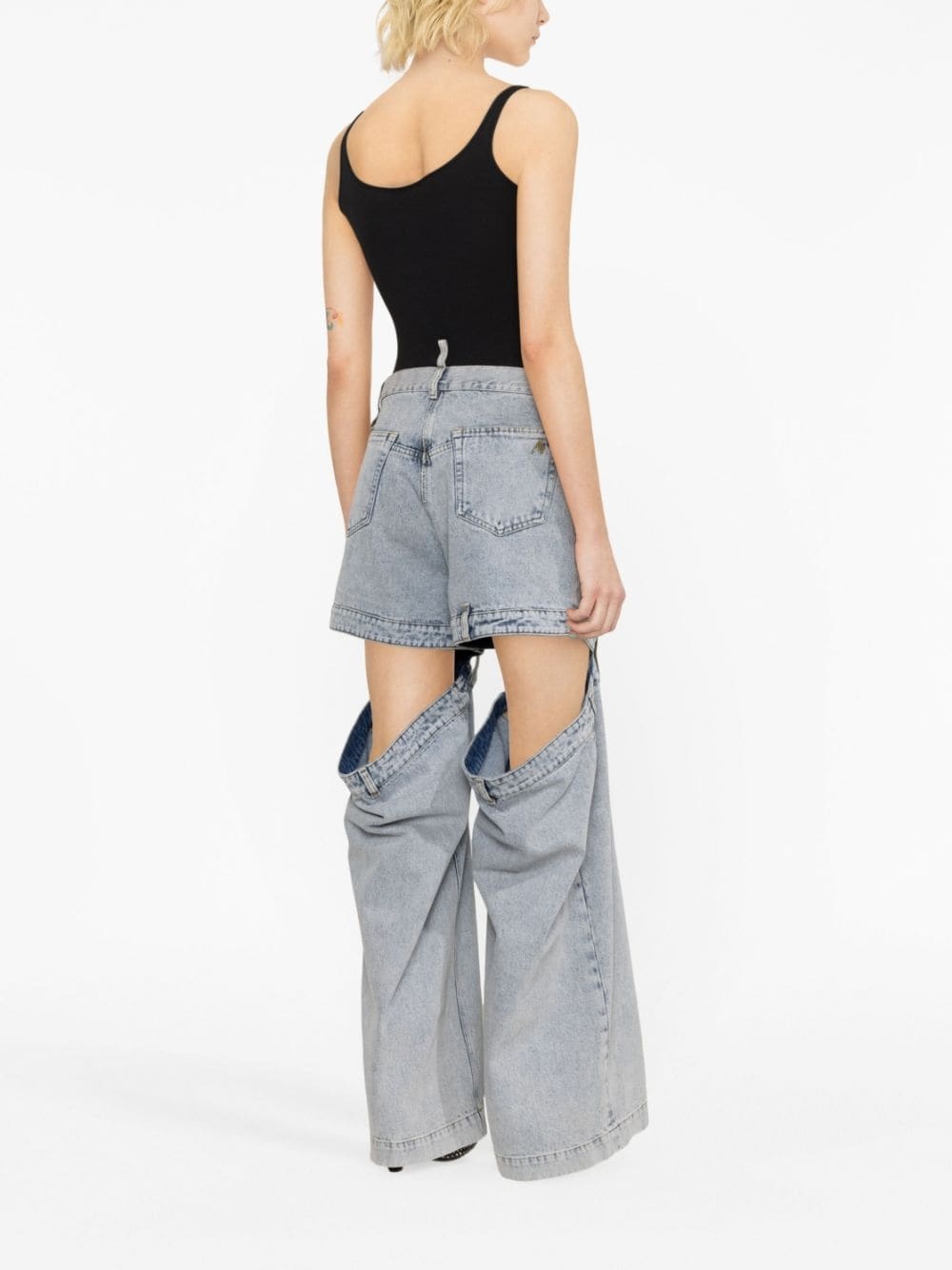 Ashton cut-out wide-leg jeans - 3