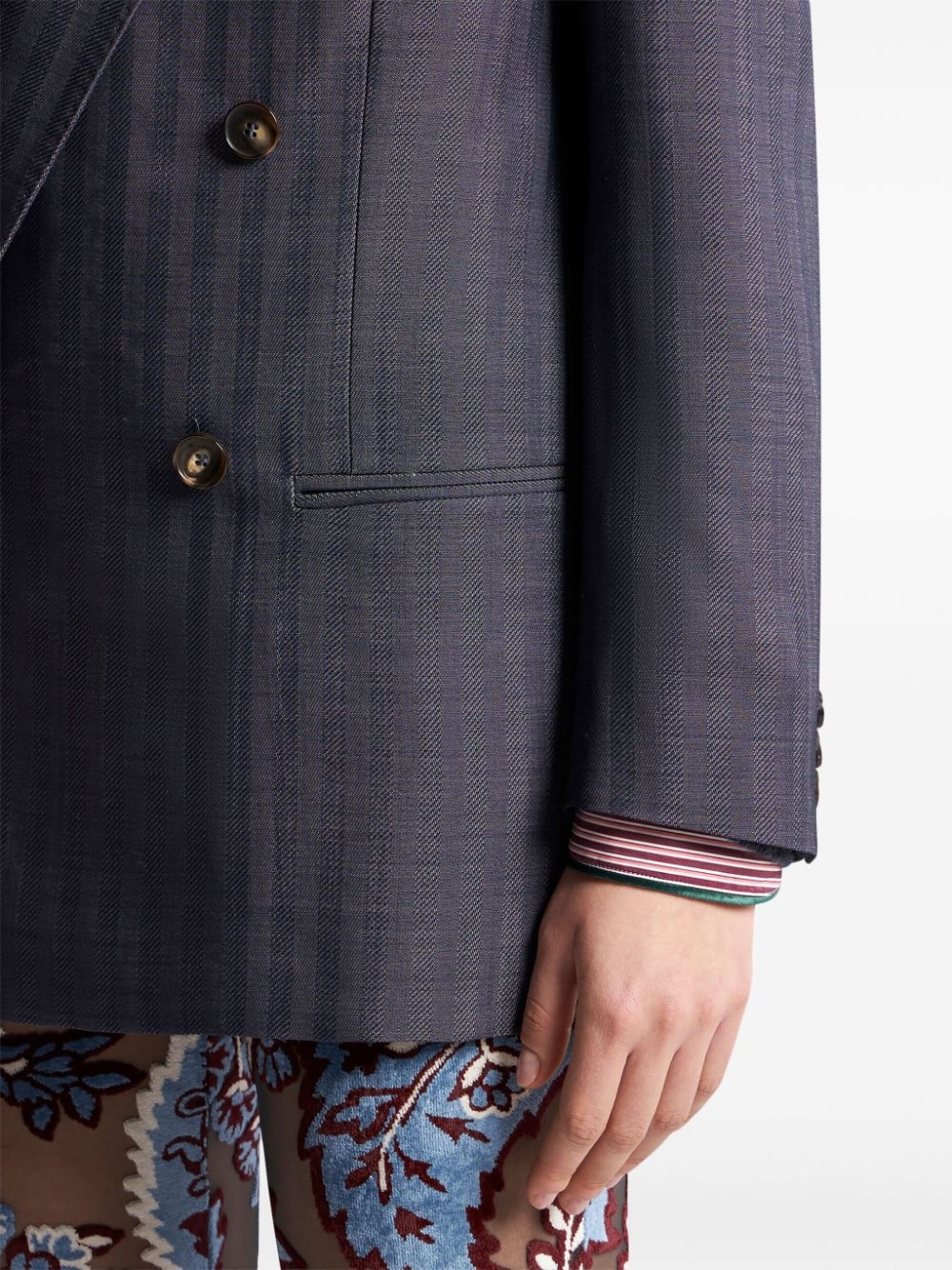 wool double-breasted jacket - 5
