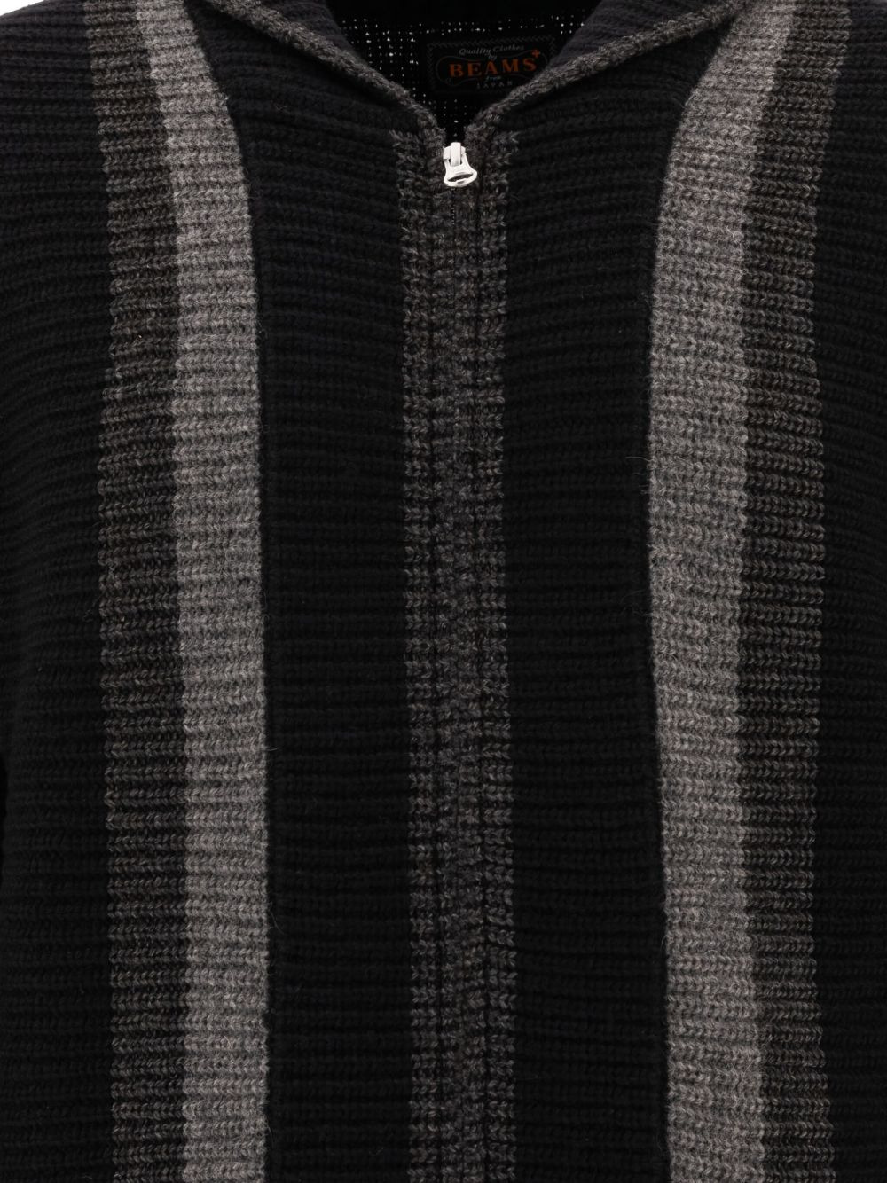ribbed-knit striped cardigan - 3