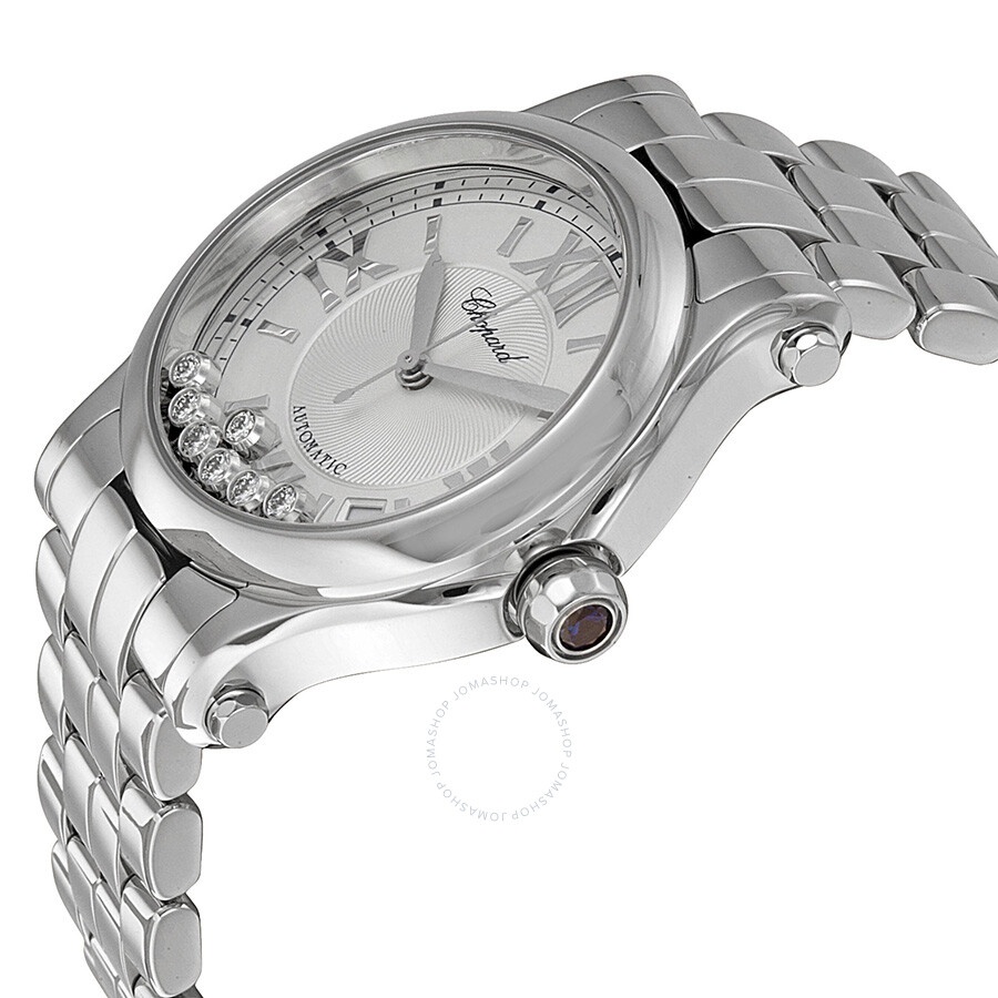 Chopard Happy Sport Automatic Silver Dial Ladies Watch 278559-3002 - 2