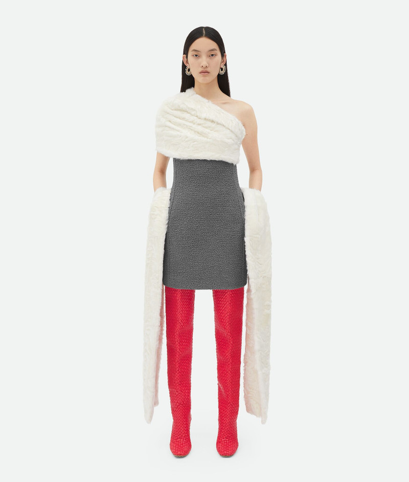Bottega Veneta Wavy-Effect Shearling Scarf outlook