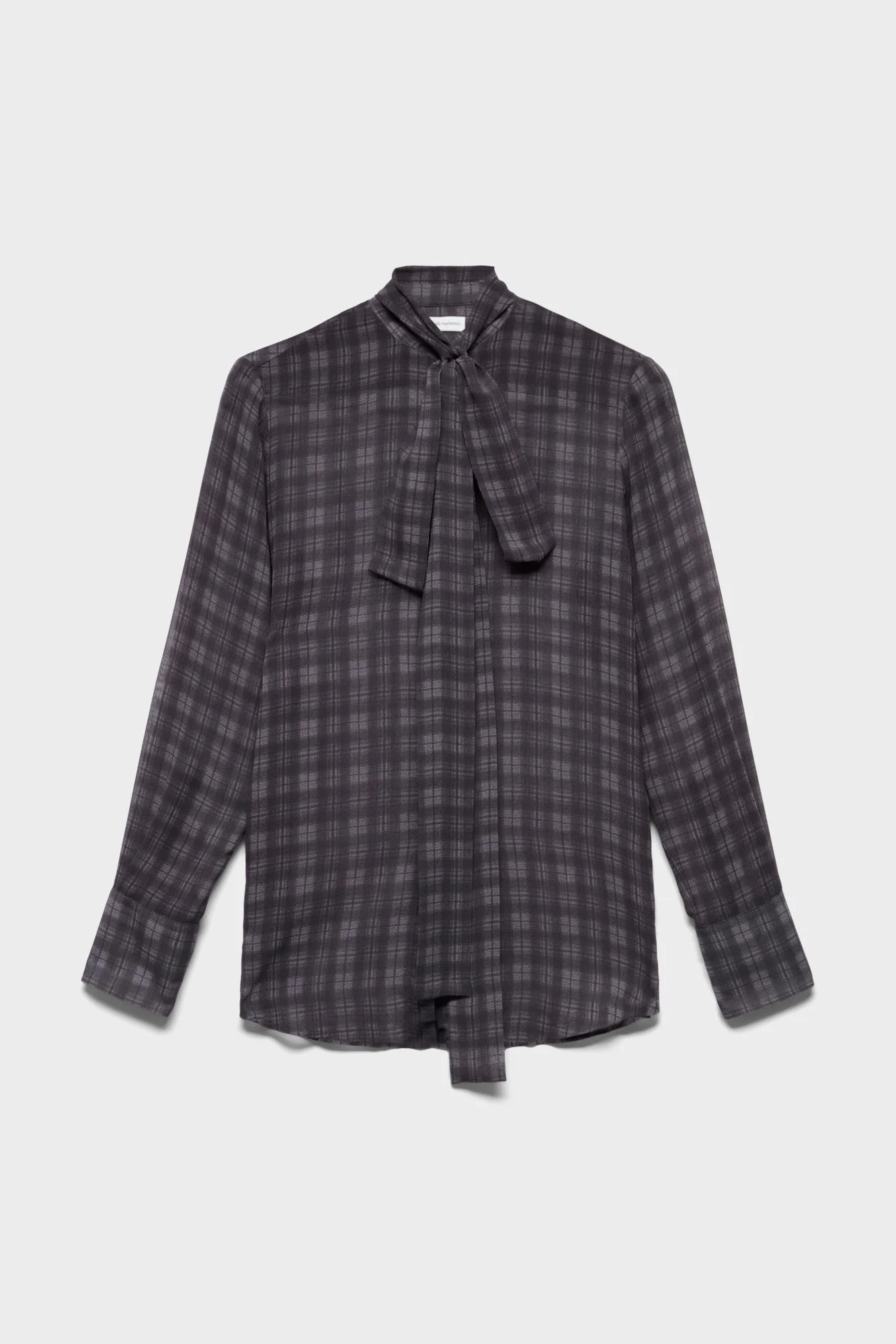 LONG SLEEVE BOW SHIRT in Silk - 1