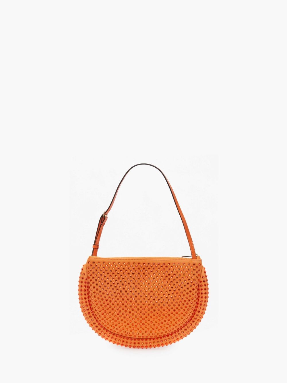 BUMPER MOON LEATHER SHOULDER BAG WITH CRYSTAL - 4