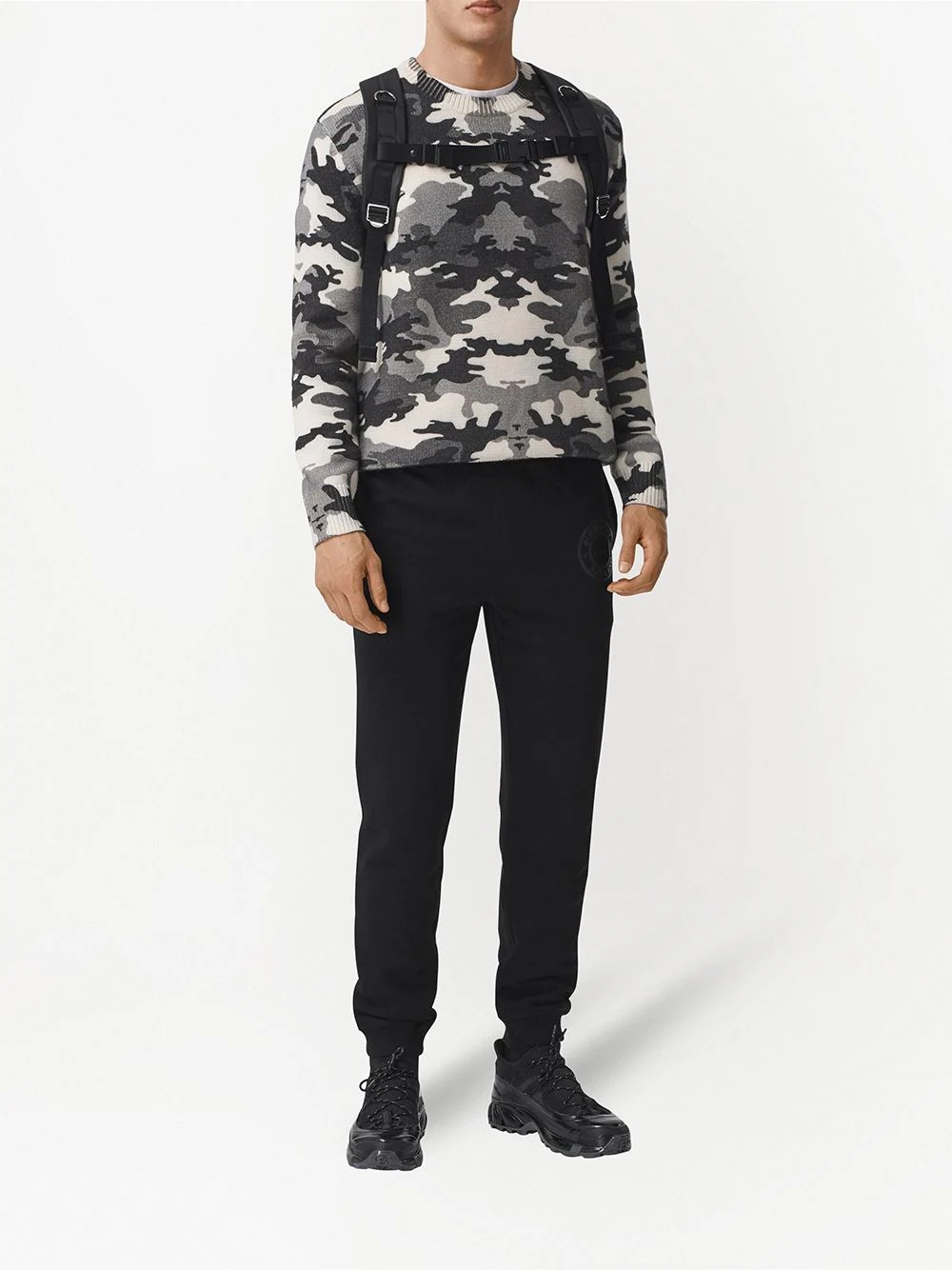 camouflage-print knit jumper - 2