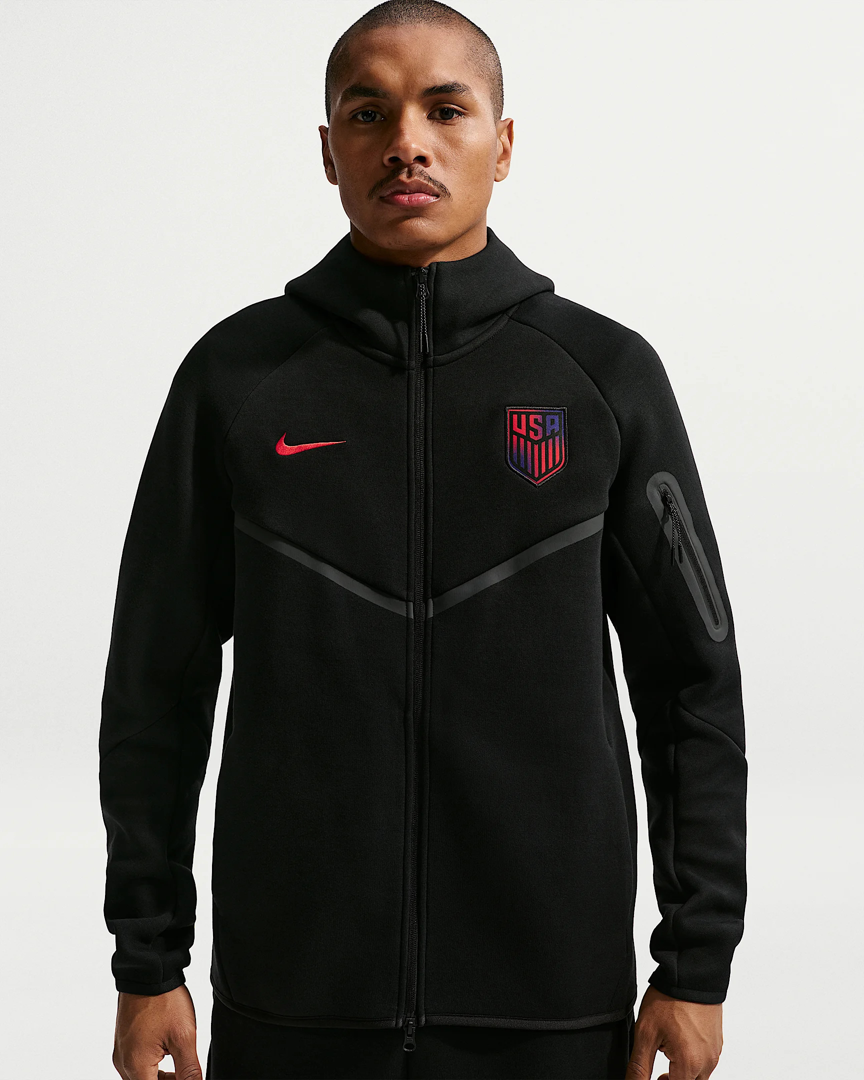 USMNT Tech Fleece Windrunner Men's Nike Soccer Full-Zip Hoodie - 1