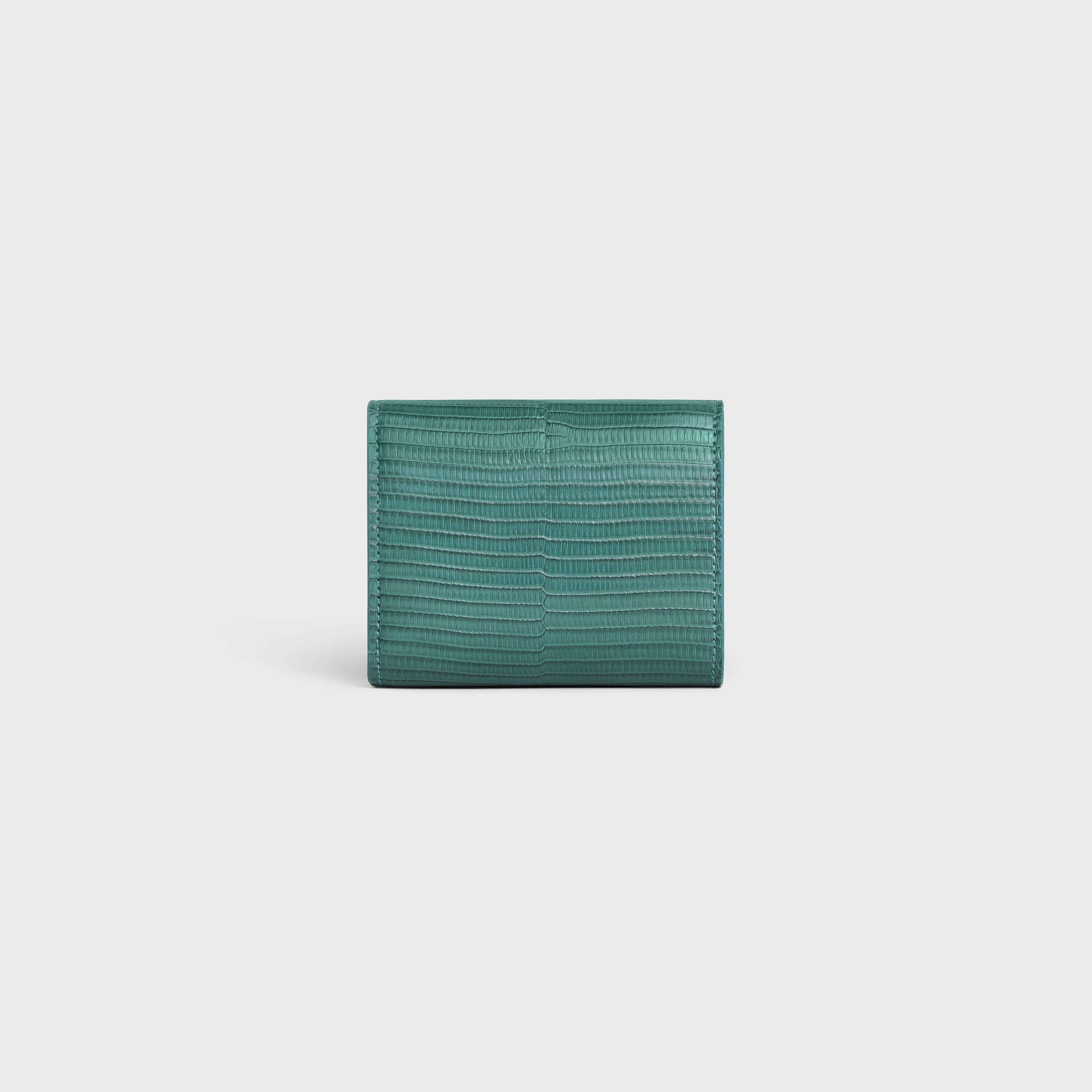 Triomphe Small Flap Wallet in LIZARD - 3
