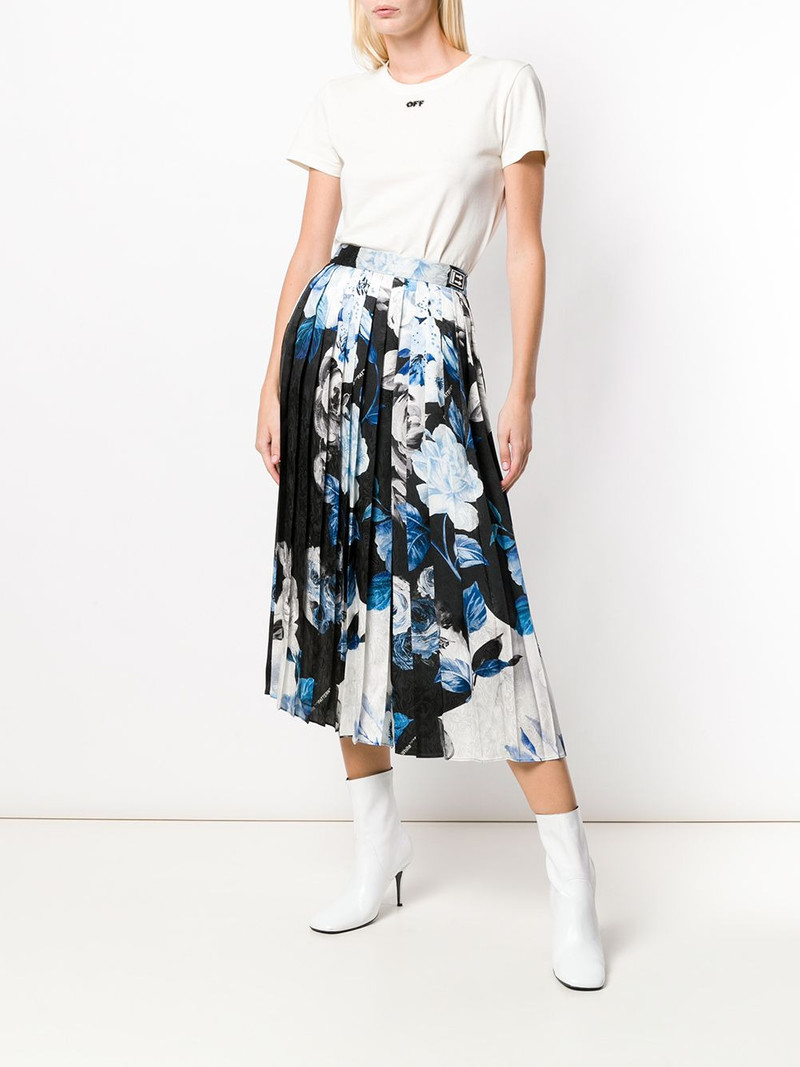 Off-White printed pleated skirt outlook