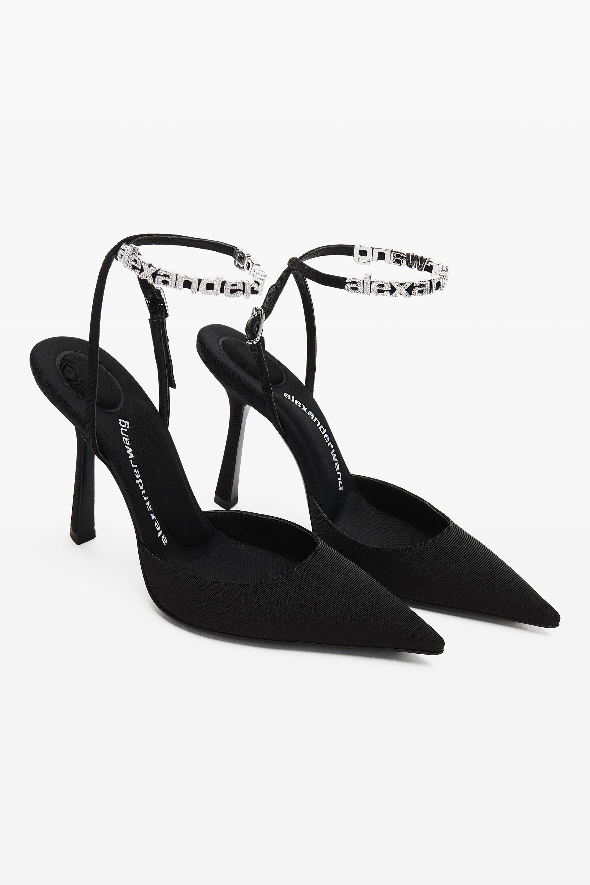 DELPHINE 105 LOGO STRAP PUMP IN VISCOSE - 3