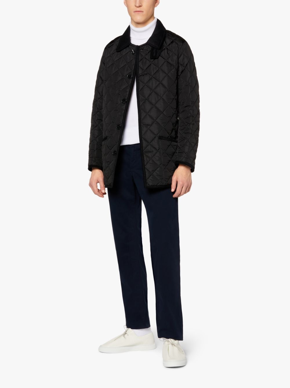 KINGDOM BLACK NYLON QUILTED JACKET | GQC-109 - 4