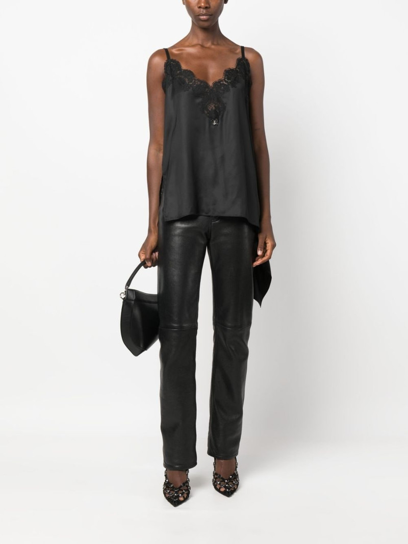DSQUARED2 chantilly-lace asymmetric top outlook