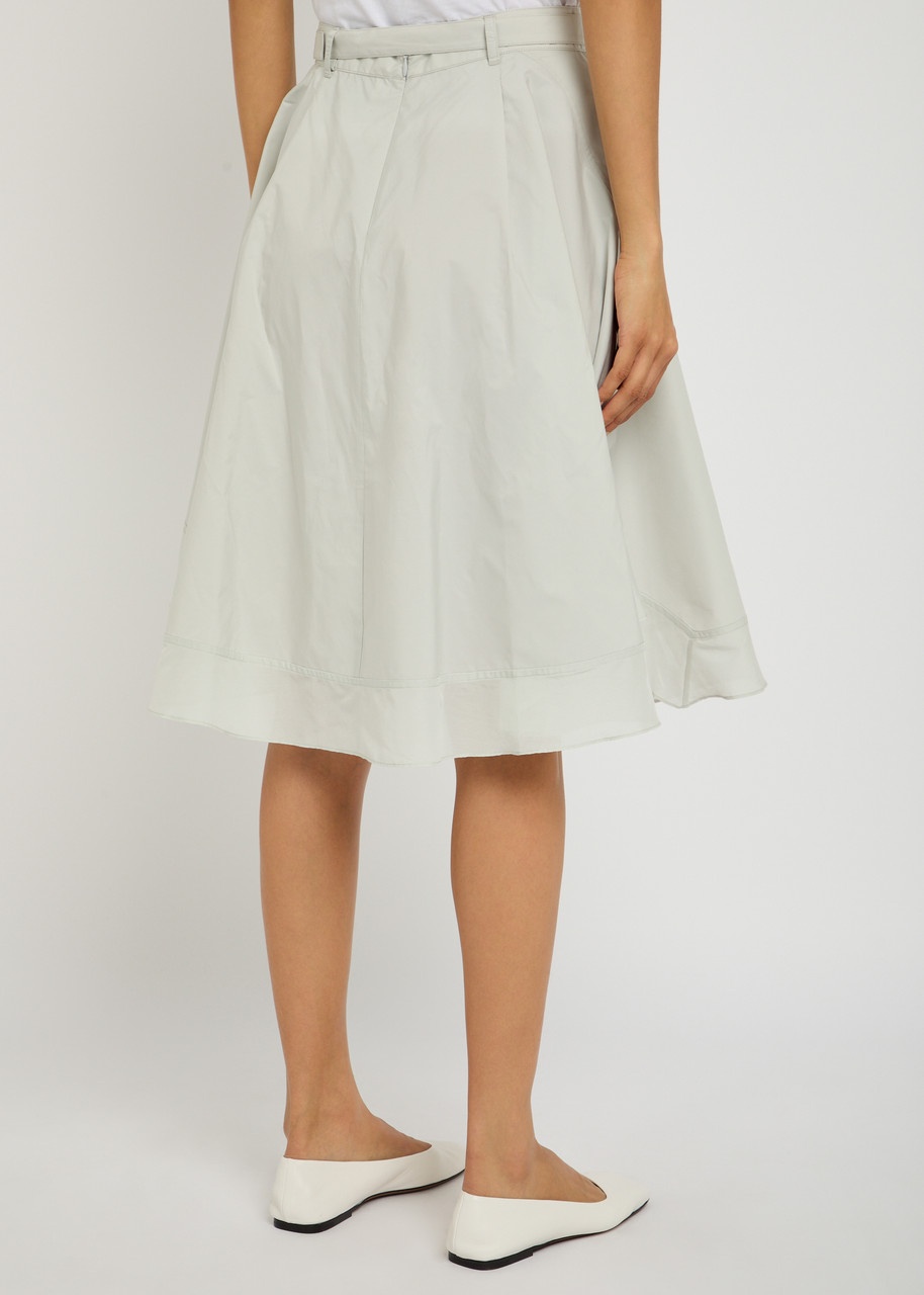 3.1 Phillip Lim Flounce Cotton-blend Midi Skirt - 3