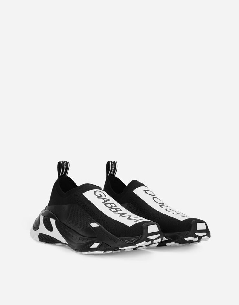 Dolce & Gabbana Sorrento sneakers in stretch mesh with logo outlook