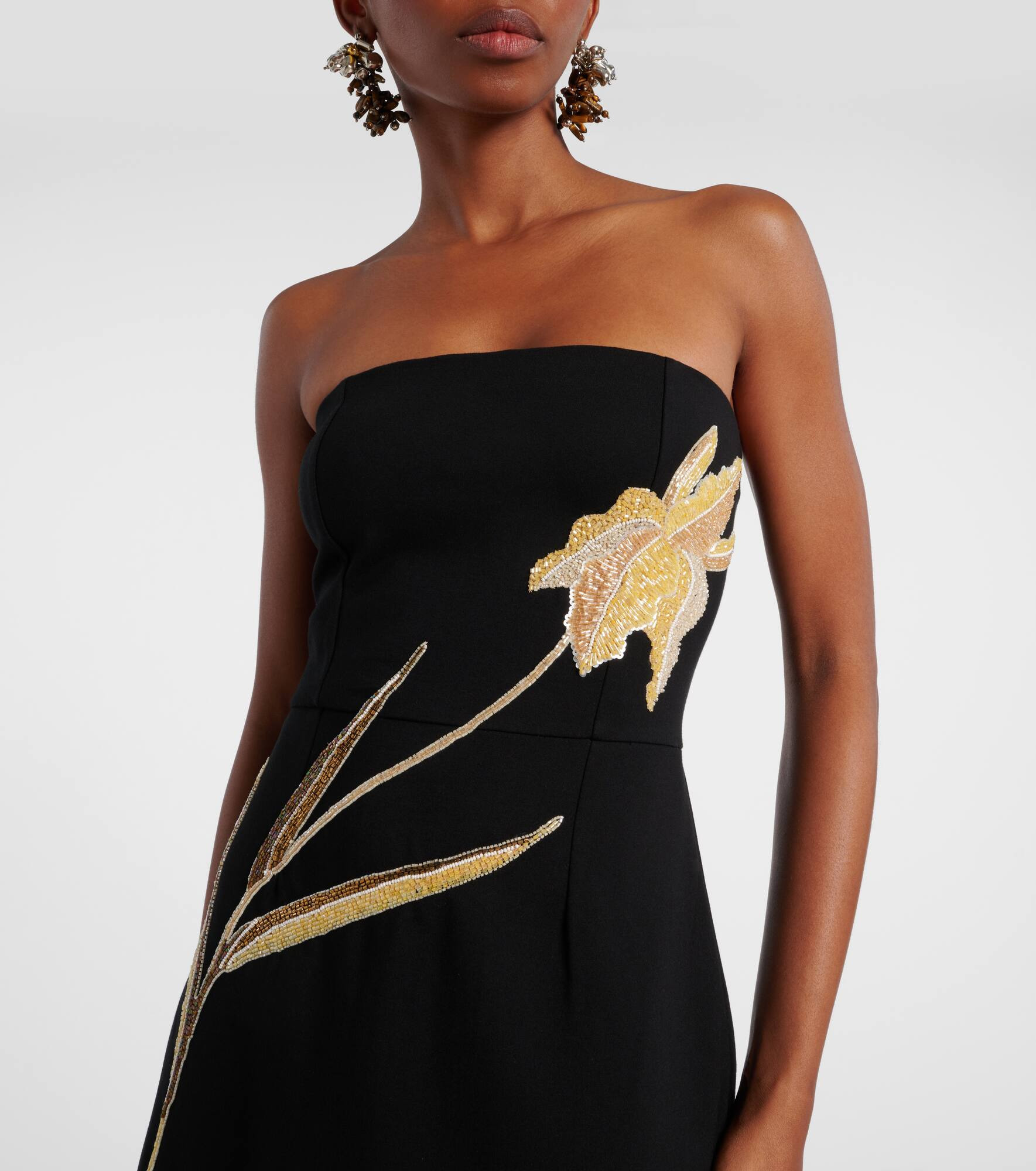 Brooke embellished strapless midi dress - 4