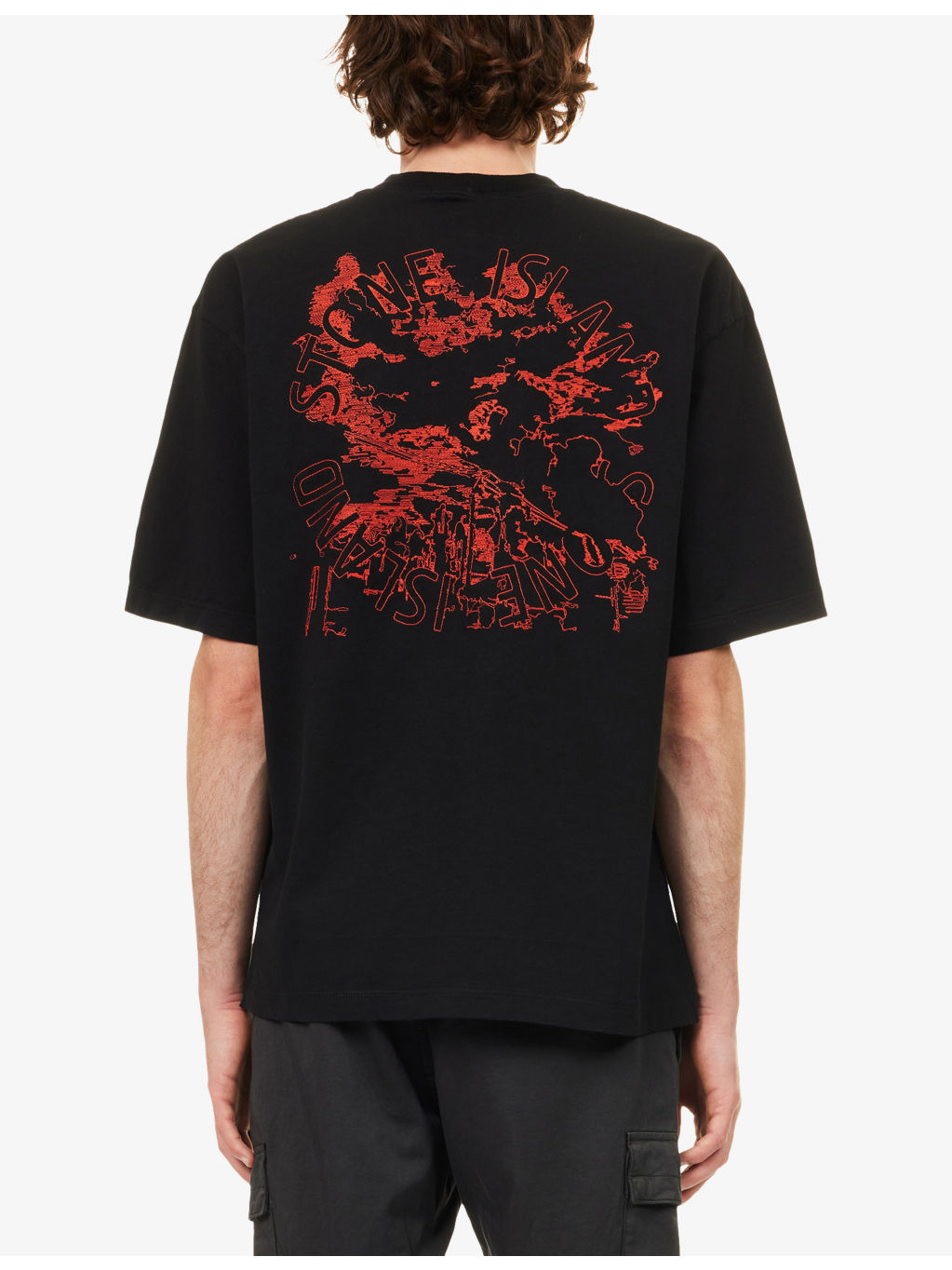 Embroidered-Print Short-Sleeve Cotton T-Shirt - 4