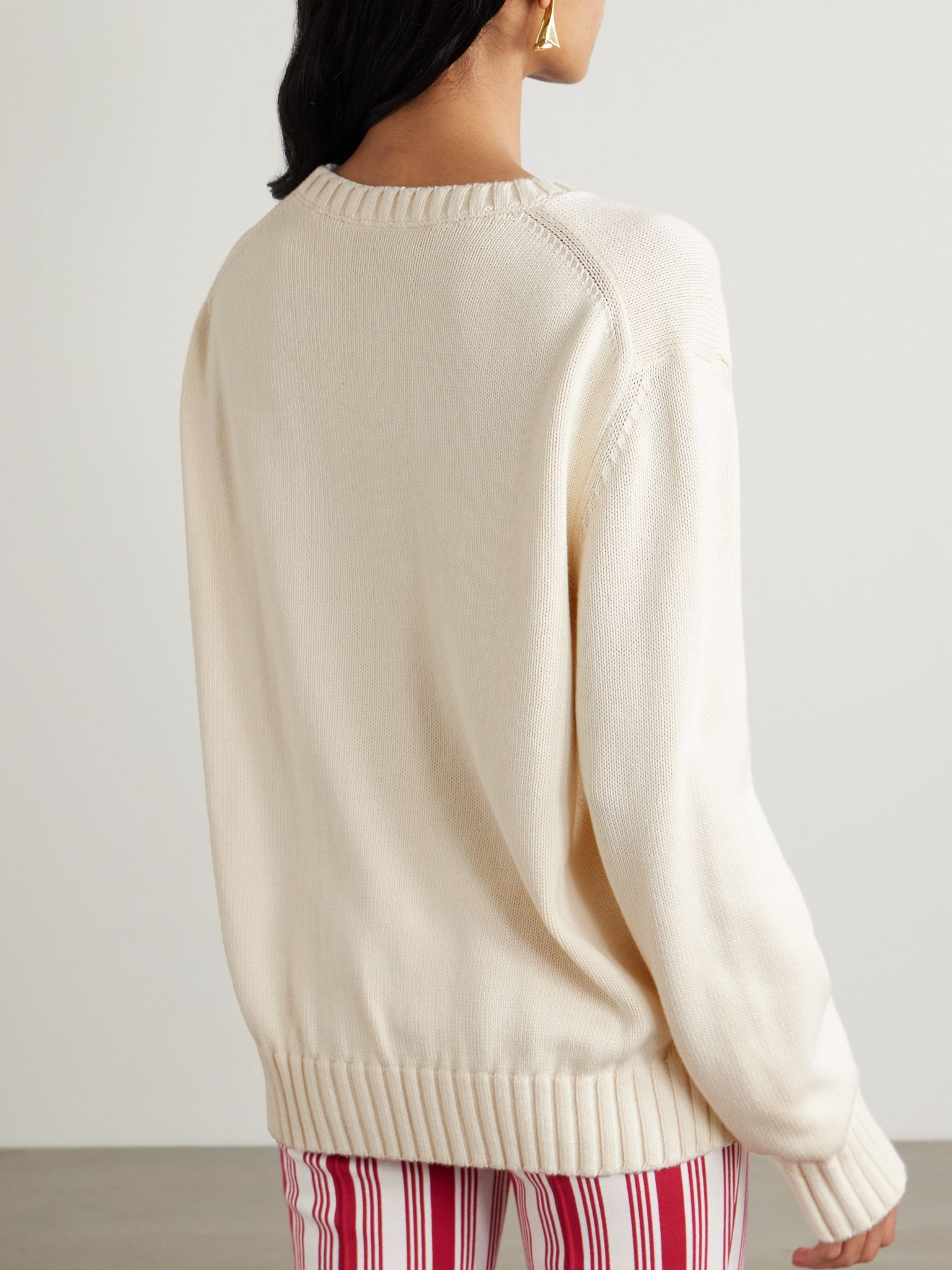 Jordan cotton sweater Ivory - 3
