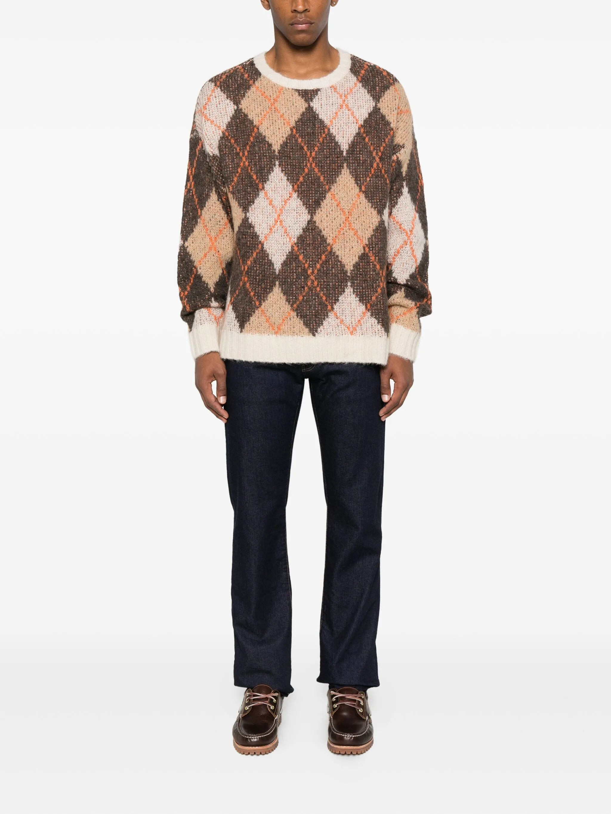 Emporio Armani EM002500.AF19842-F6001 RHOMBUS BROWN - 2