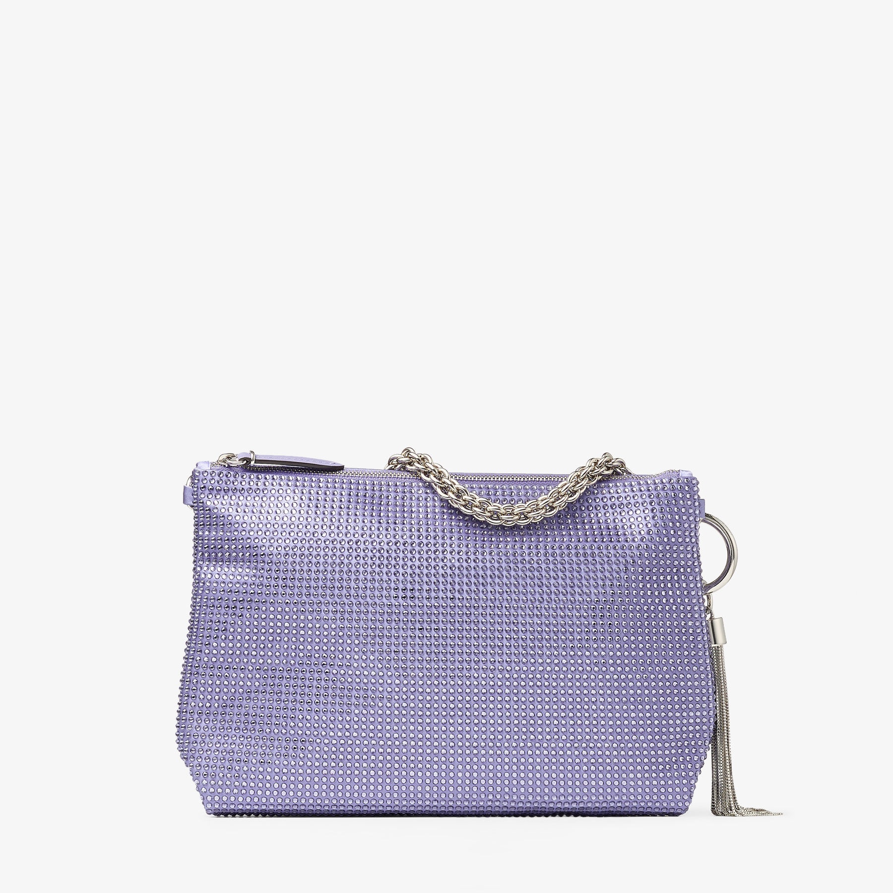 Callie
Tanzanite Satin Crystal Clutch Bag - 2