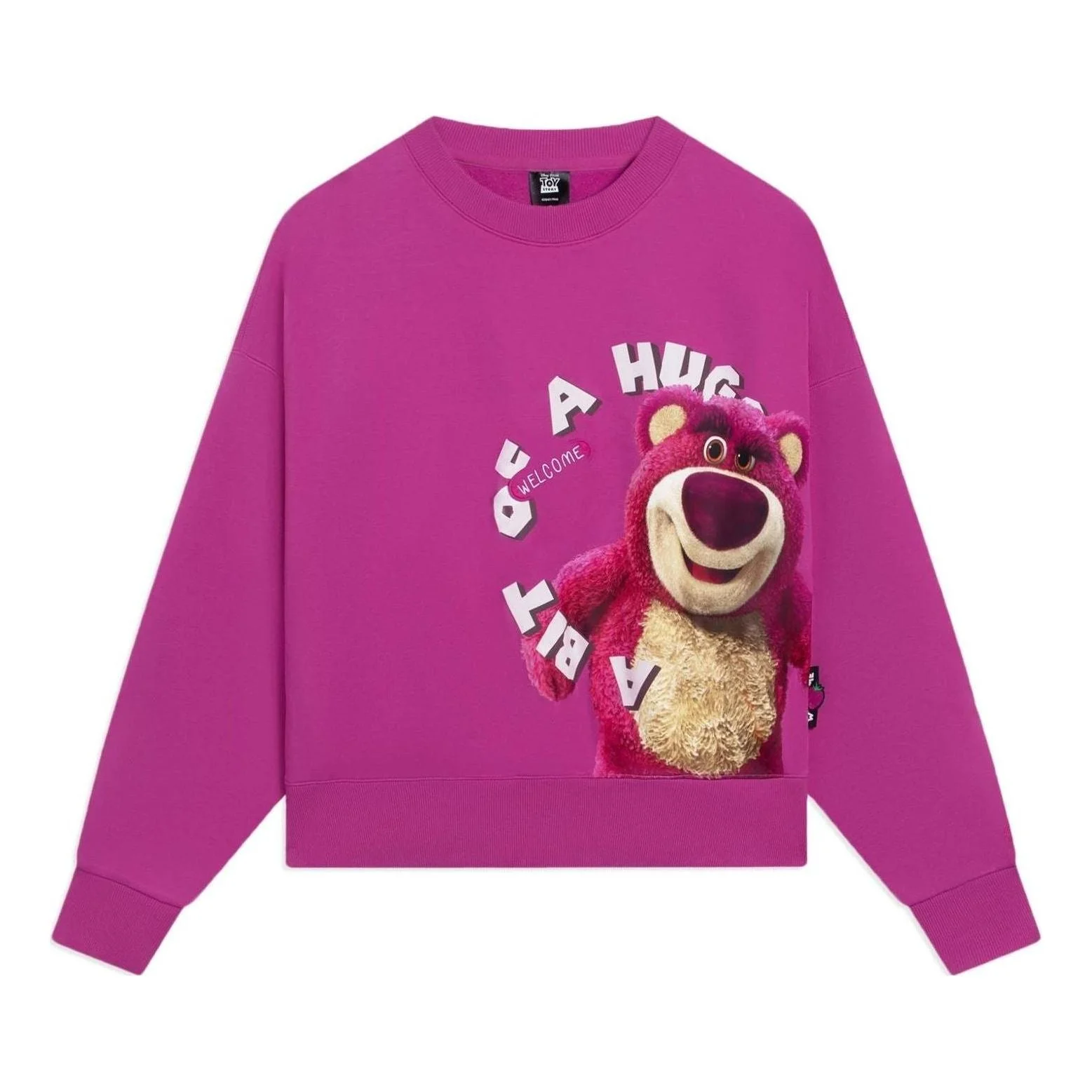 (WMNS) Li-Ning x Disney Toy Story Lotso Graphic Sweatshirt 'Pink' AWDSF34-1 - 1