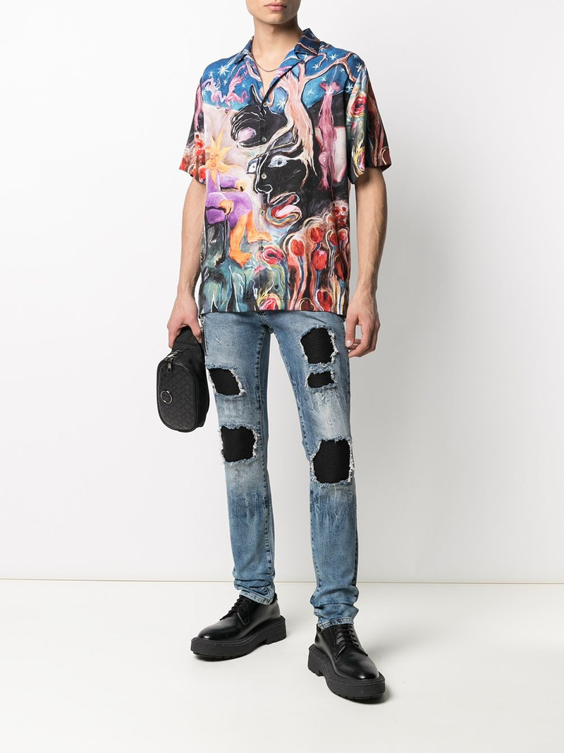PHILIPP PLEIN Biker Destroyed skinny jeans outlook