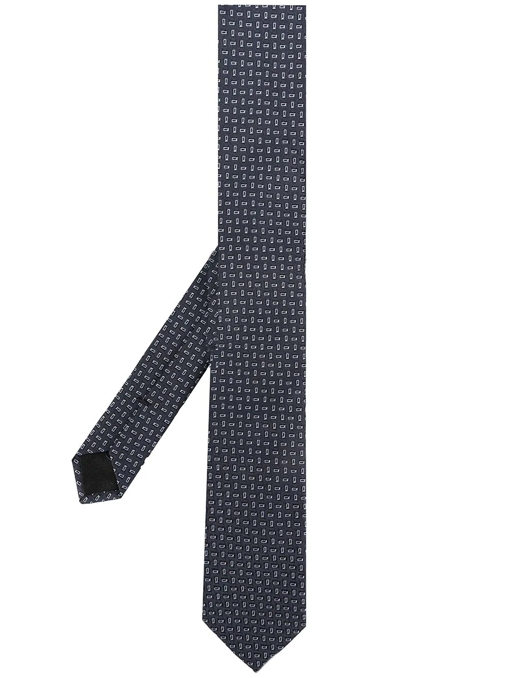 geometric pattern necktie - 1