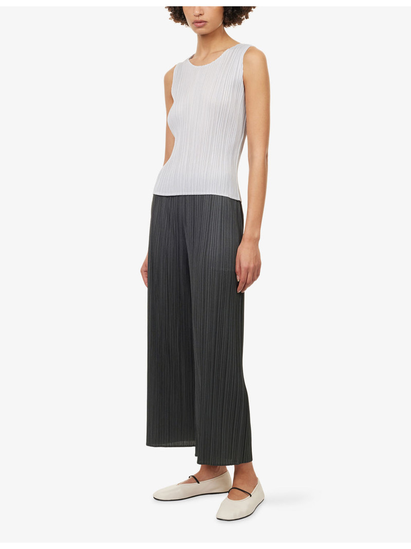 Pleats Please Issey Miyake Slim-Fit Sleeveless Knitted Top outlook