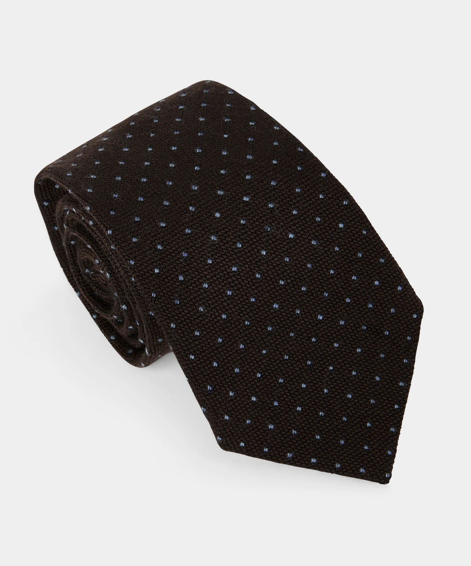 Italian Wool Pindot Tie - 1
