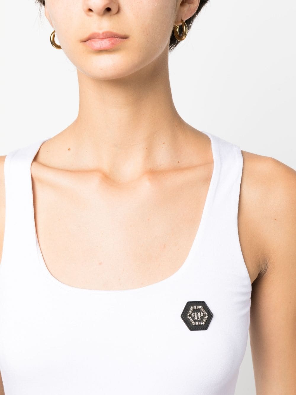 logo-patch tank top - 5