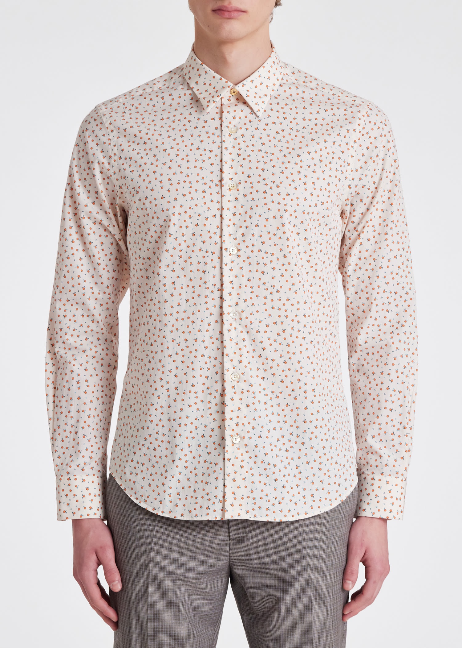 Slim Fit 'Oranges' Shirt - 4