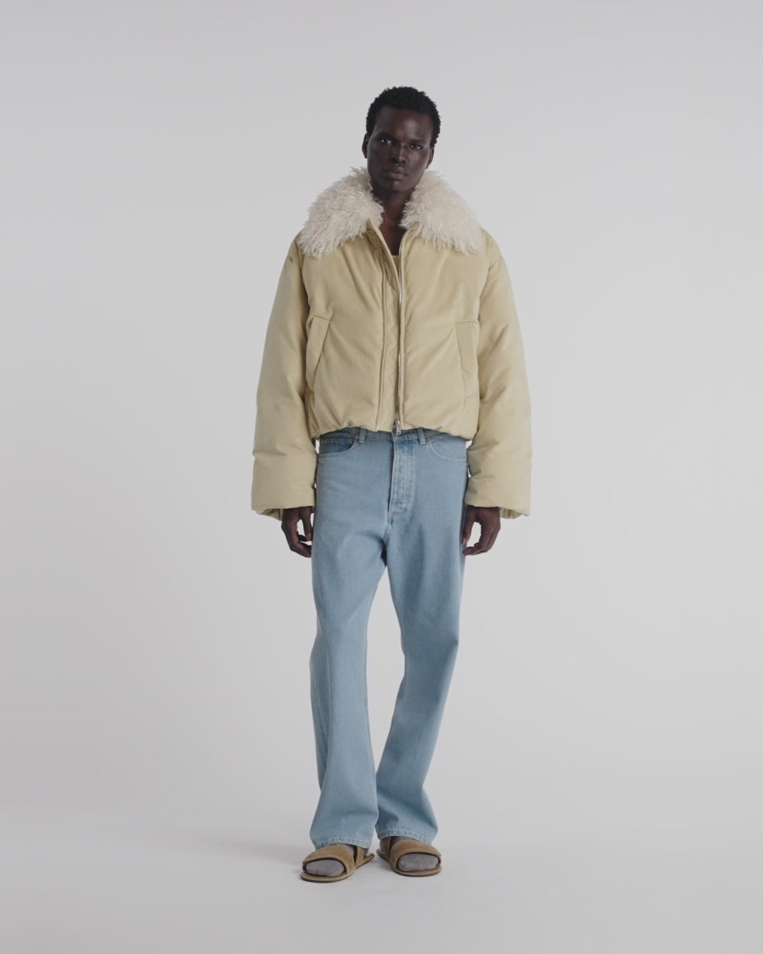 Alt-Suede and Faux-Fur Jacket - 2