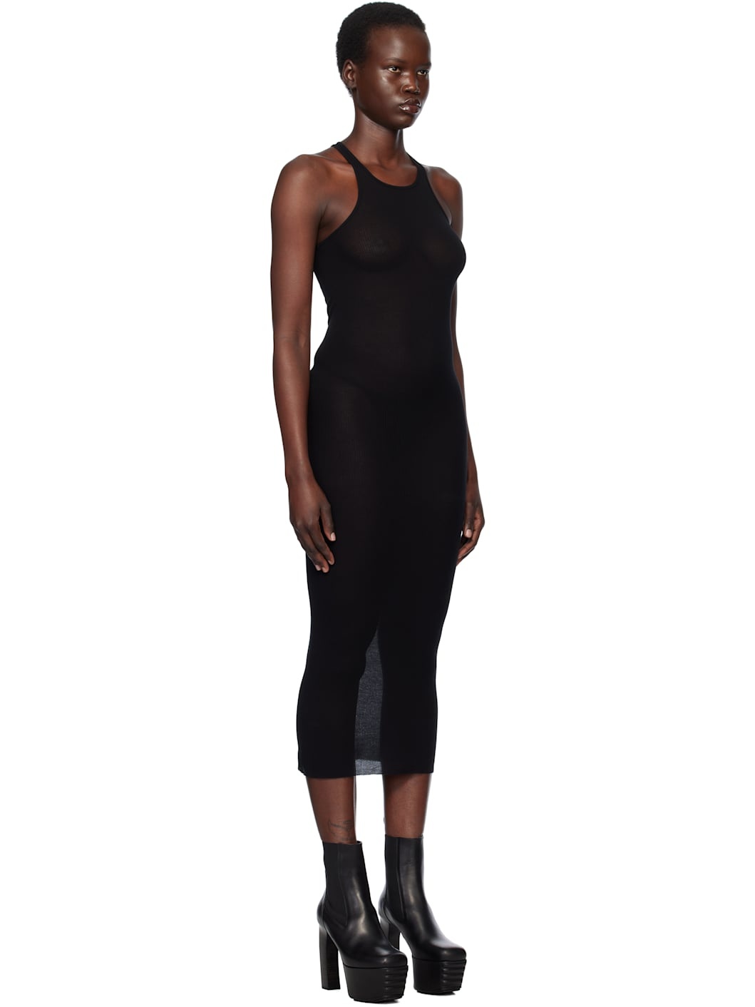 Black Hollywood Tank Maxi Dress - 2