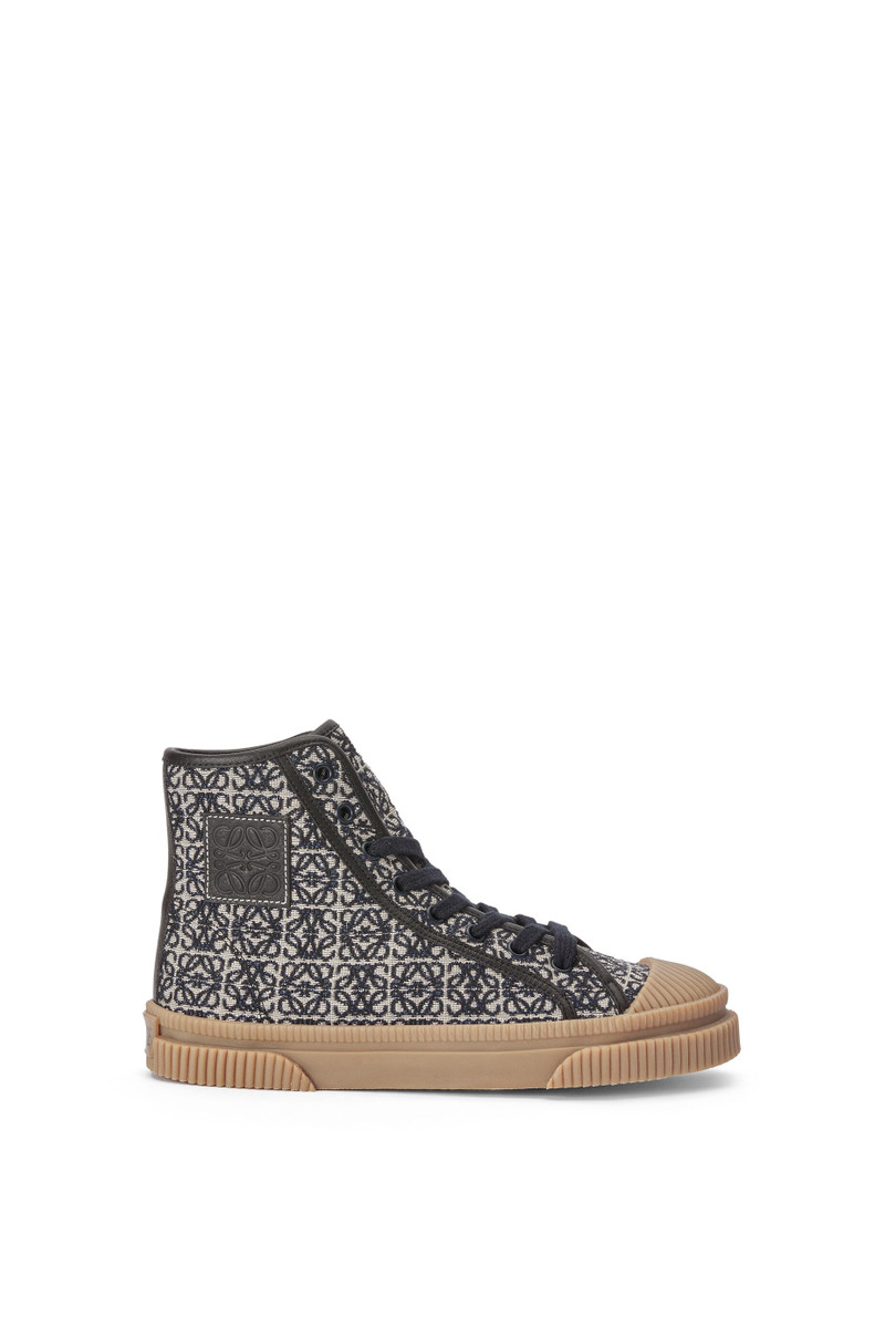 Anagram high top in jacquard and calfskin 1
