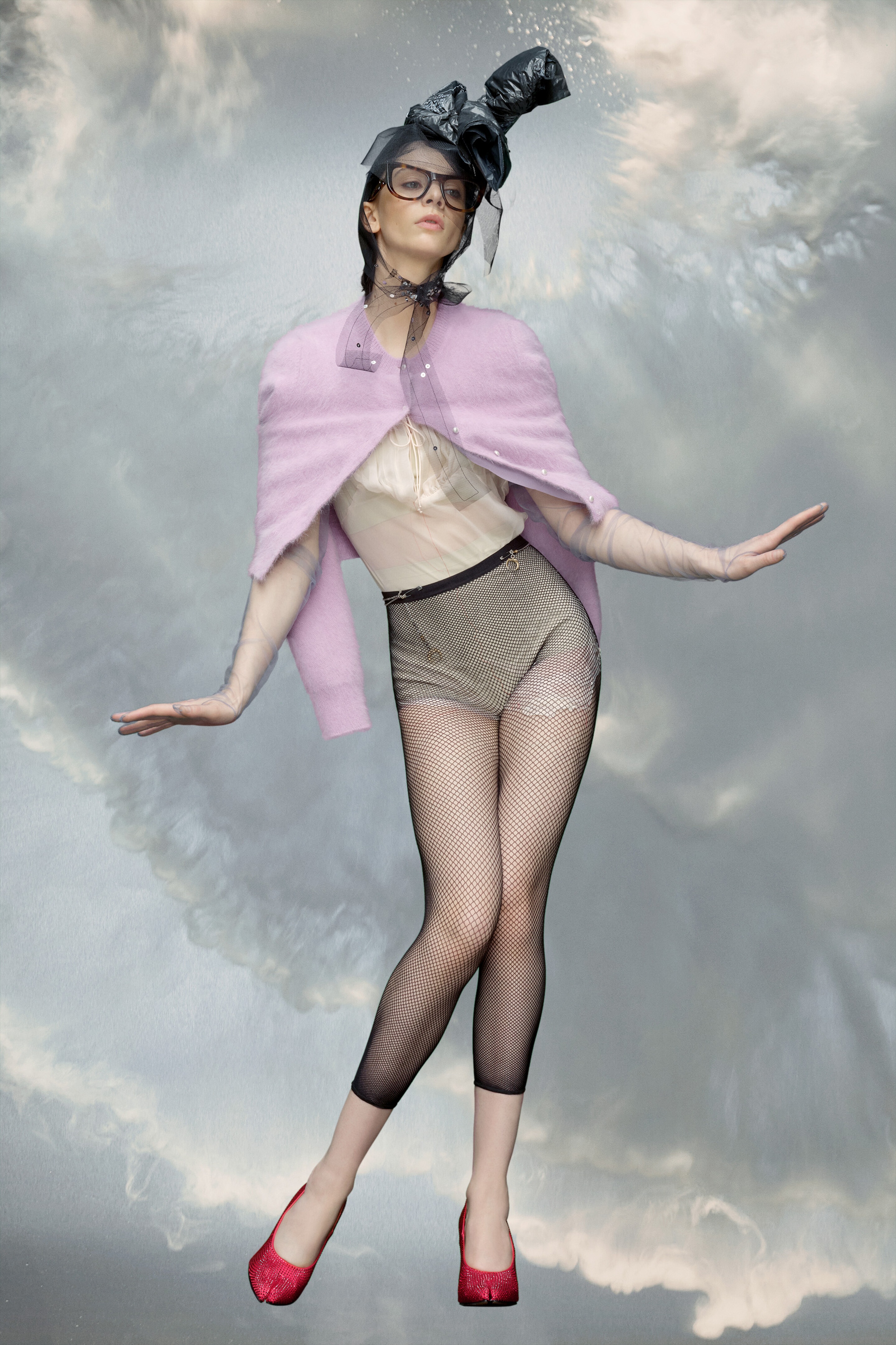 Cropped knit cardigan - 2