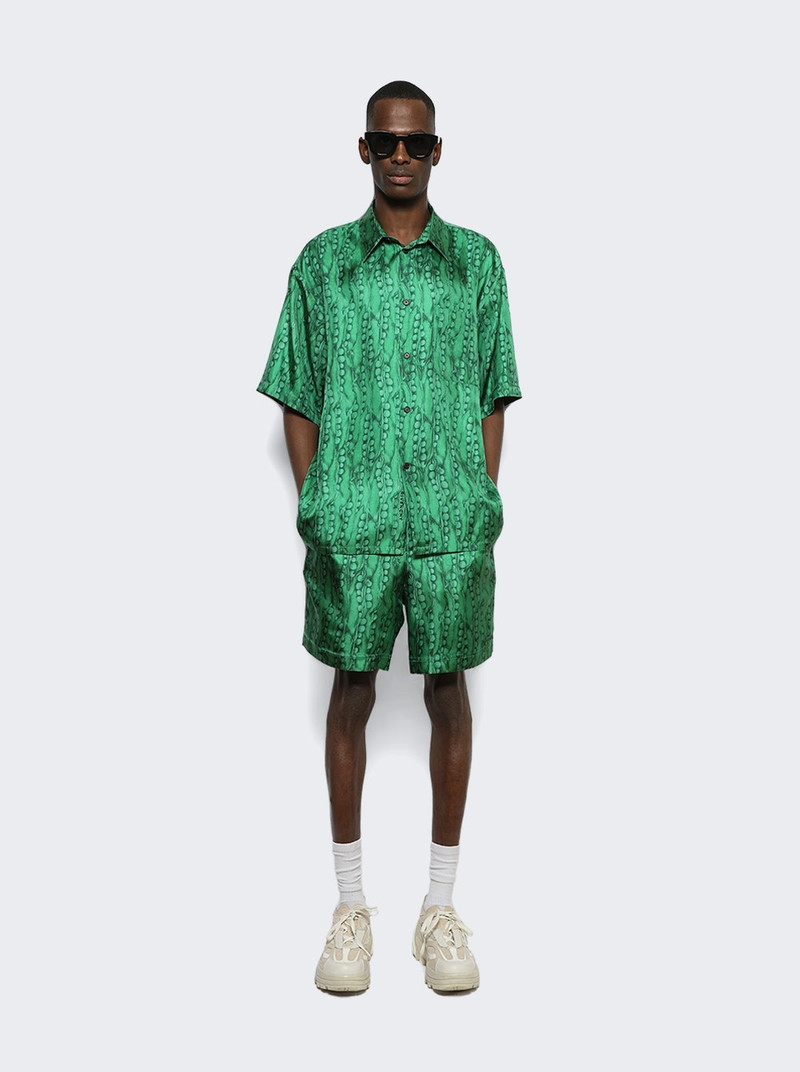 Givenchy Hawaii Shirt with Front Pocket Green outlook