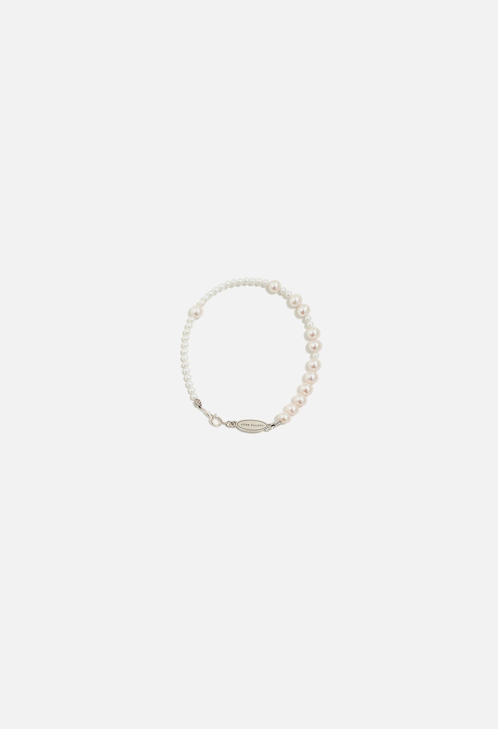 ☆MARS MARK☆ Stellar White Bracelet 2mm M12294638 Clear Quartz, Rainbow Moonstone & Pearl Stretch Bracelet 8mm