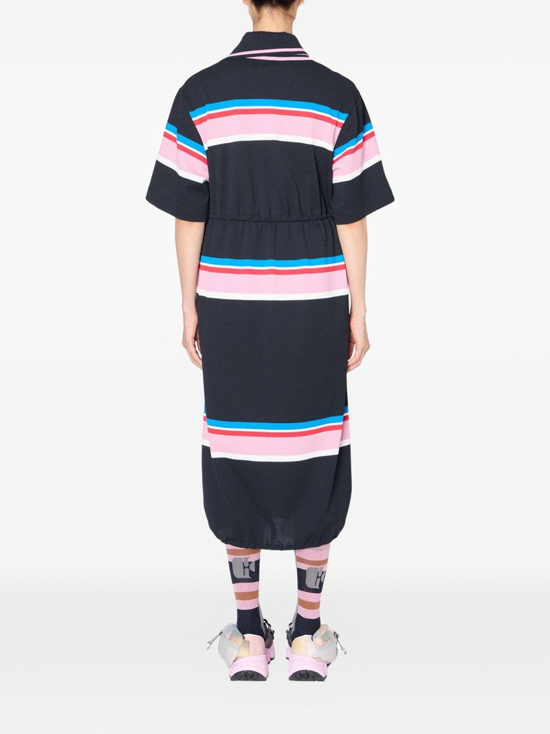 striped drawstring midi dress 3
