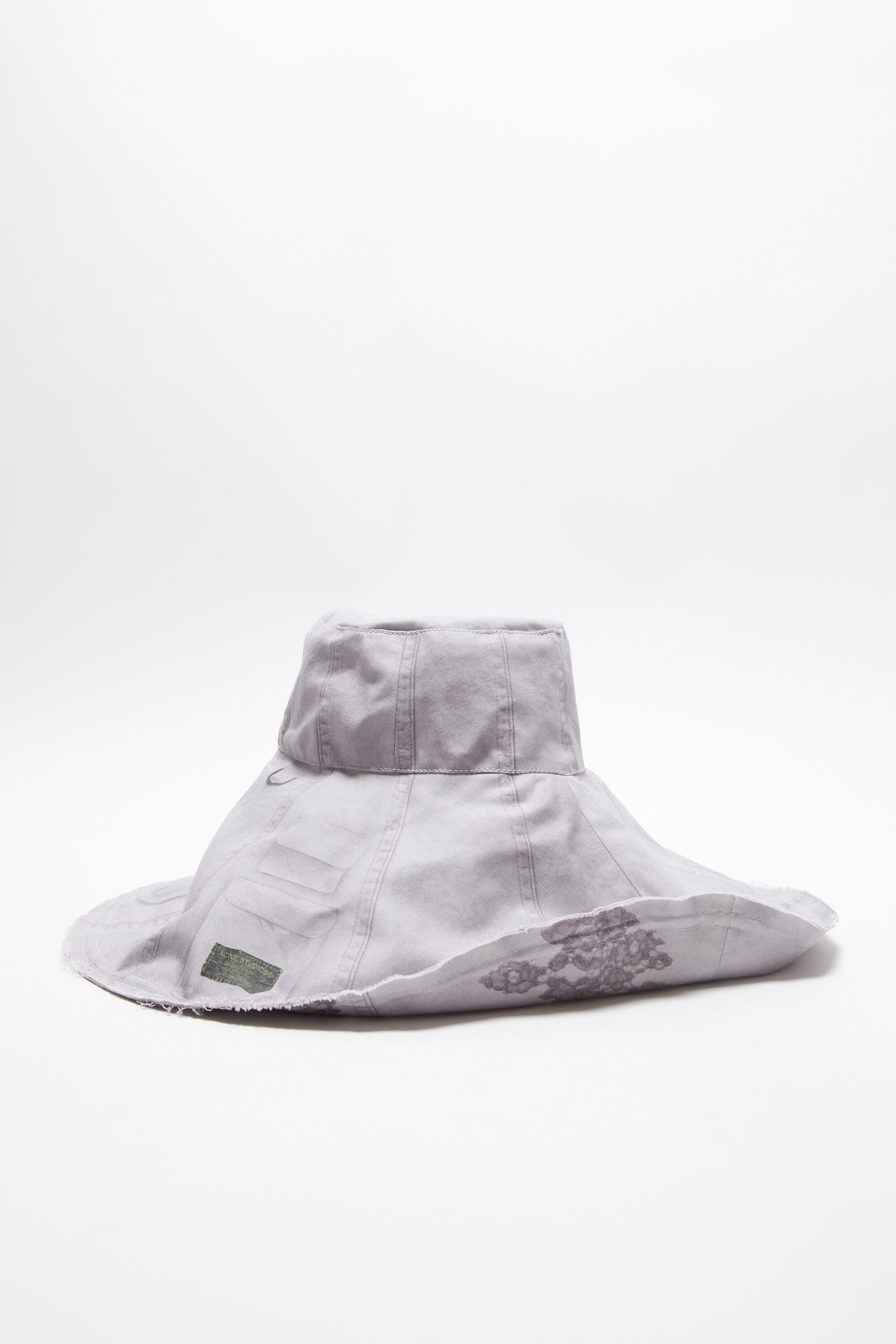 Wide brim reversible hat - Faded purple - 1