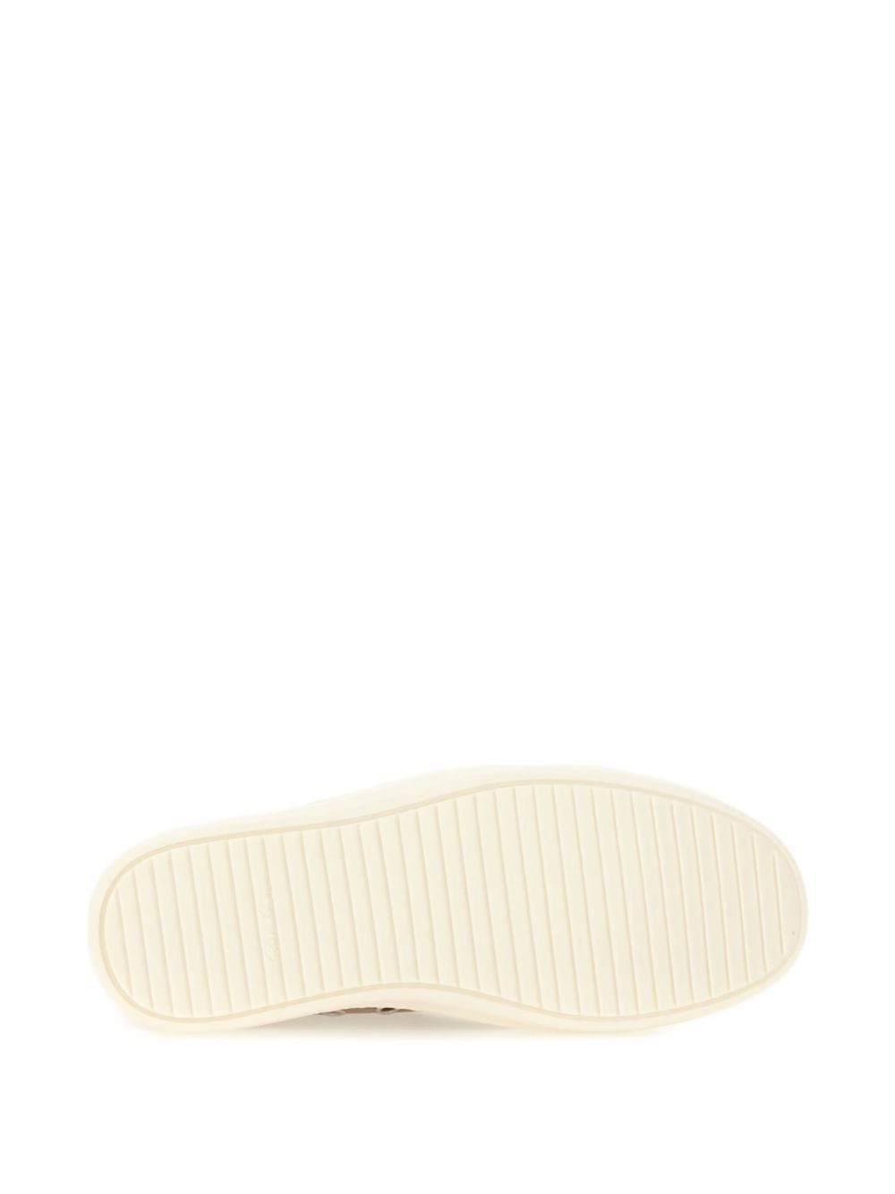 leather lace-up trainers - 4