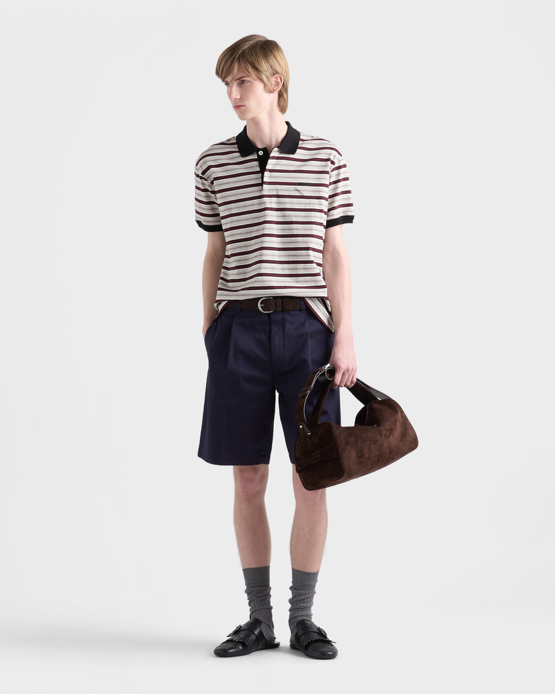 Prada Short-sleeved cotton polo shirt outlook