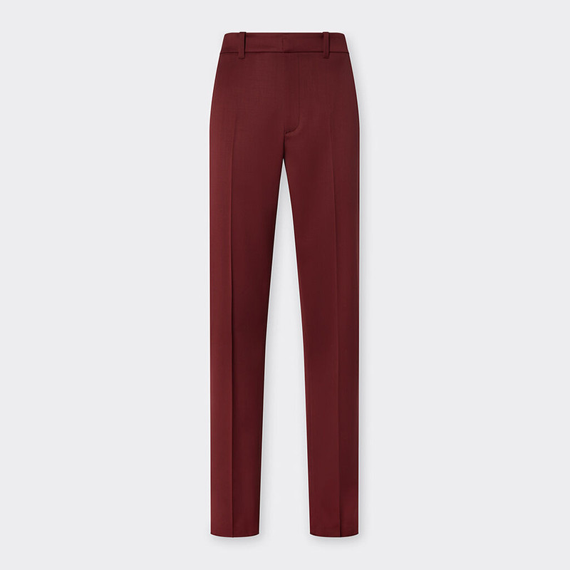 Wool satin trousers 6
