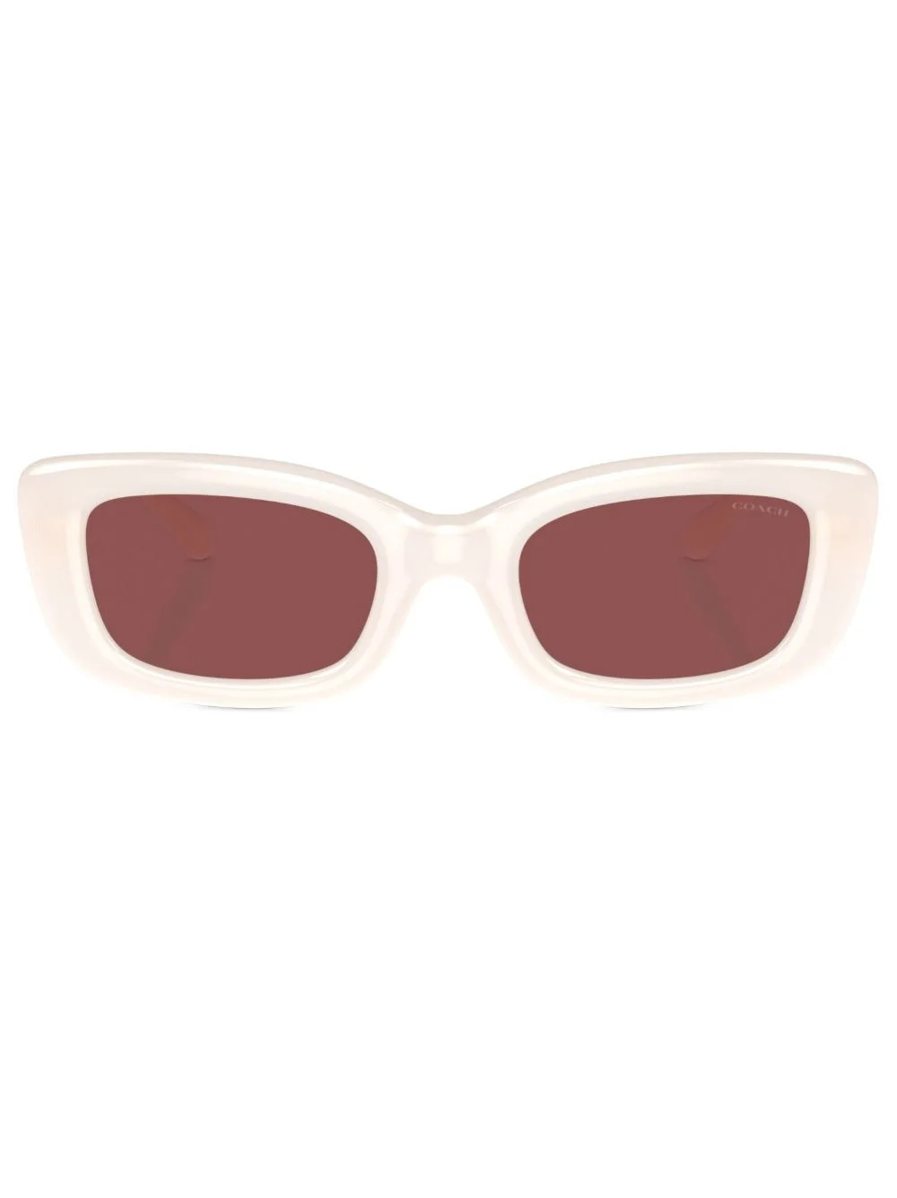 logo-plaque rectangle-frame sunglasses - 1