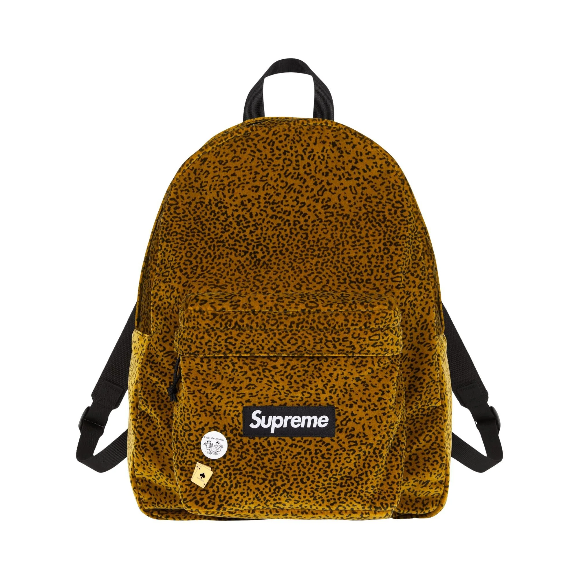Supreme Velvet Backpack 'Tan Leopard' - 1