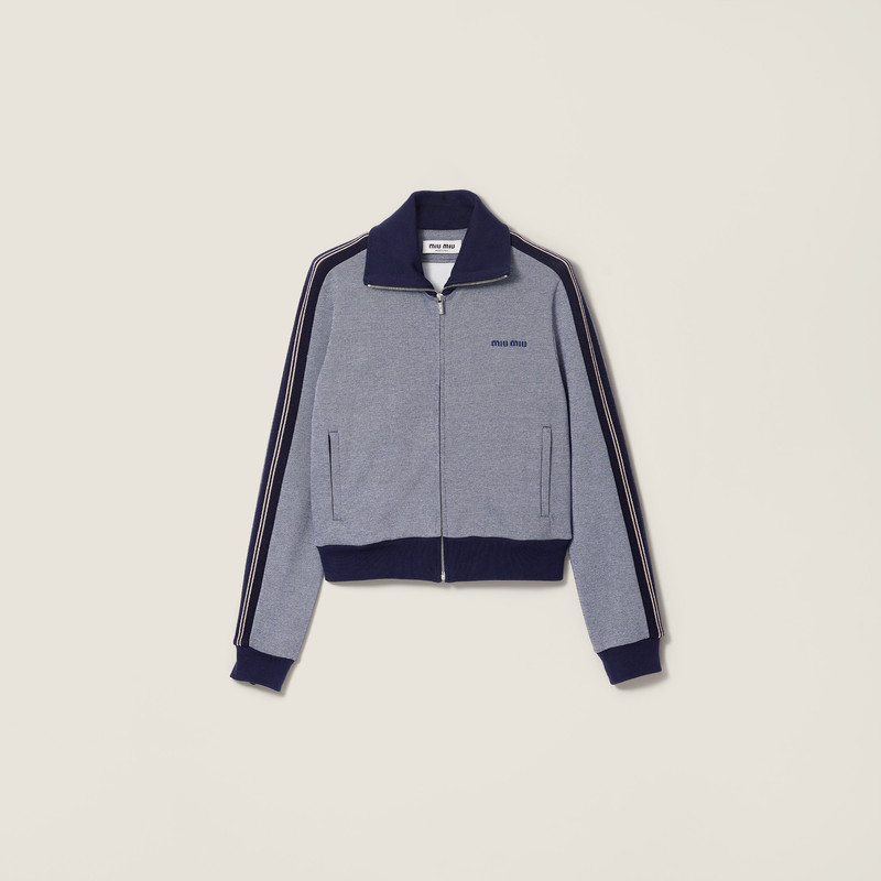 Jersey zipper sweatshirt 1