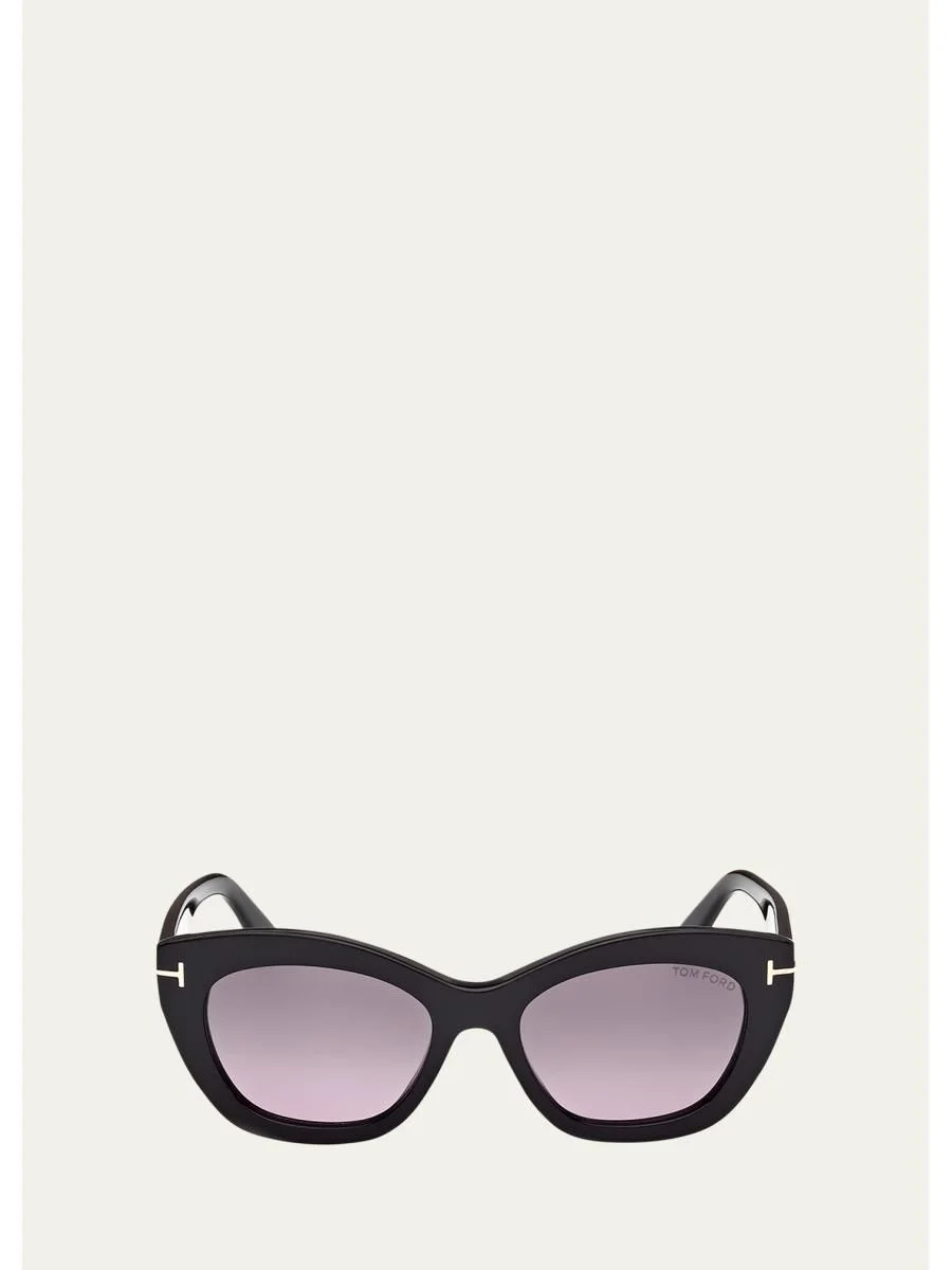 Linda-02 Polarized Acetate Cat-Eye Sunglasses - 1