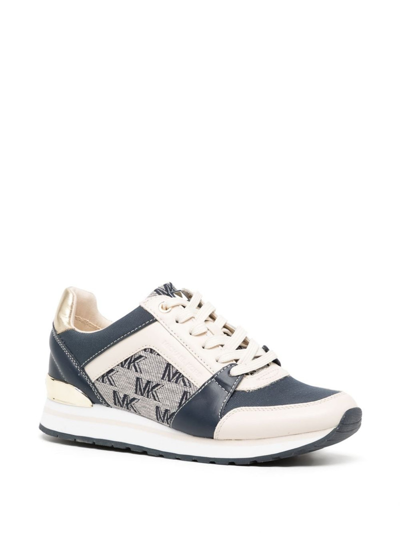 MICHAEL KORS Billie monogram-print sneakers outlook