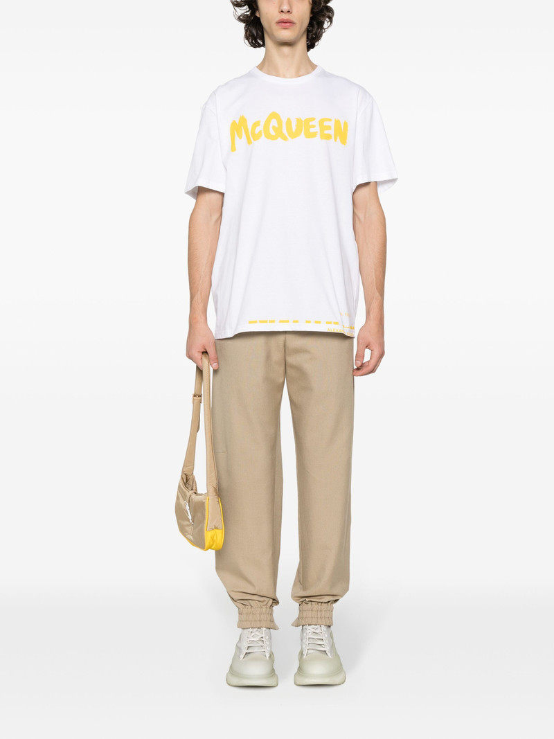 Alexander McQueen elasticated-ankles cotton track pants outlook