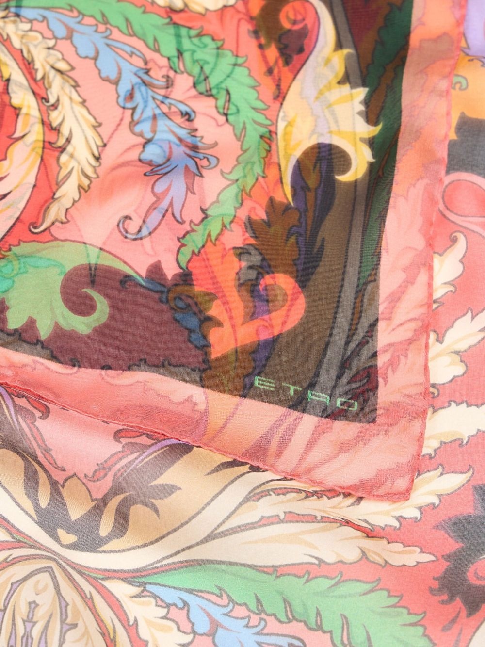 silk chiffon scarf - 2