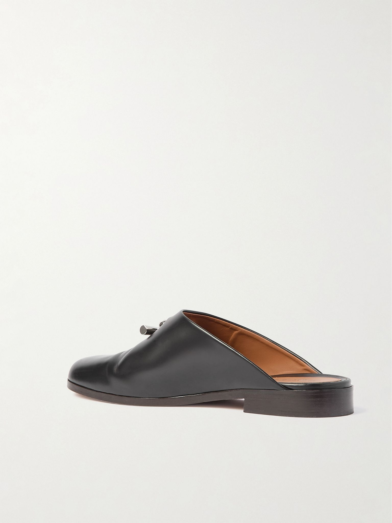 T-Bar leather mules Black - 3