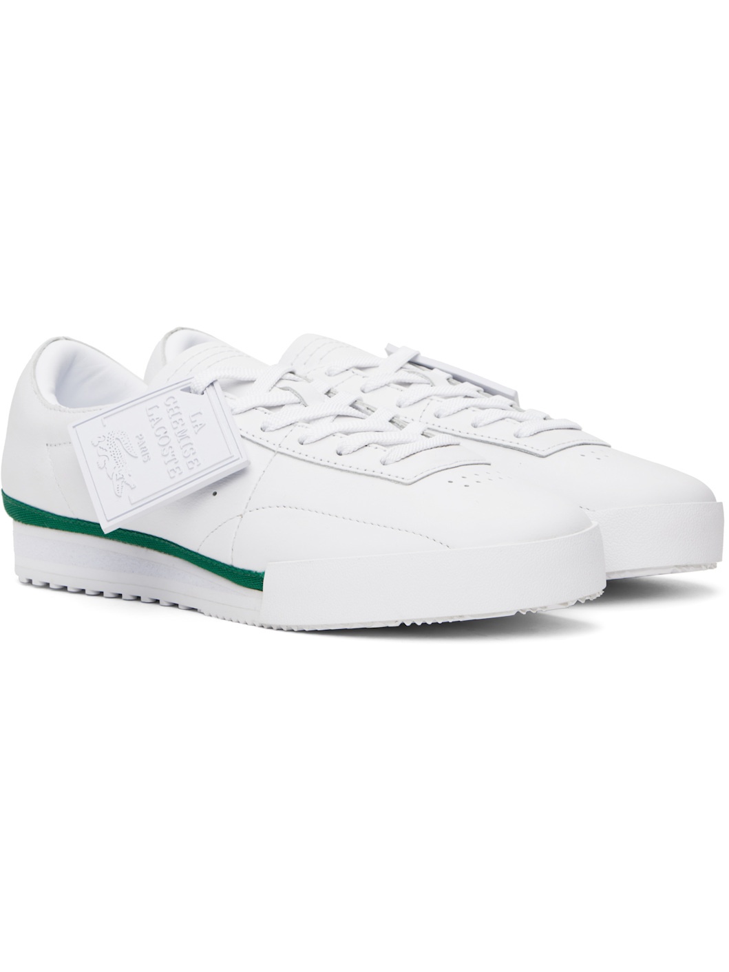 White Aura Runway Sneakers - 4