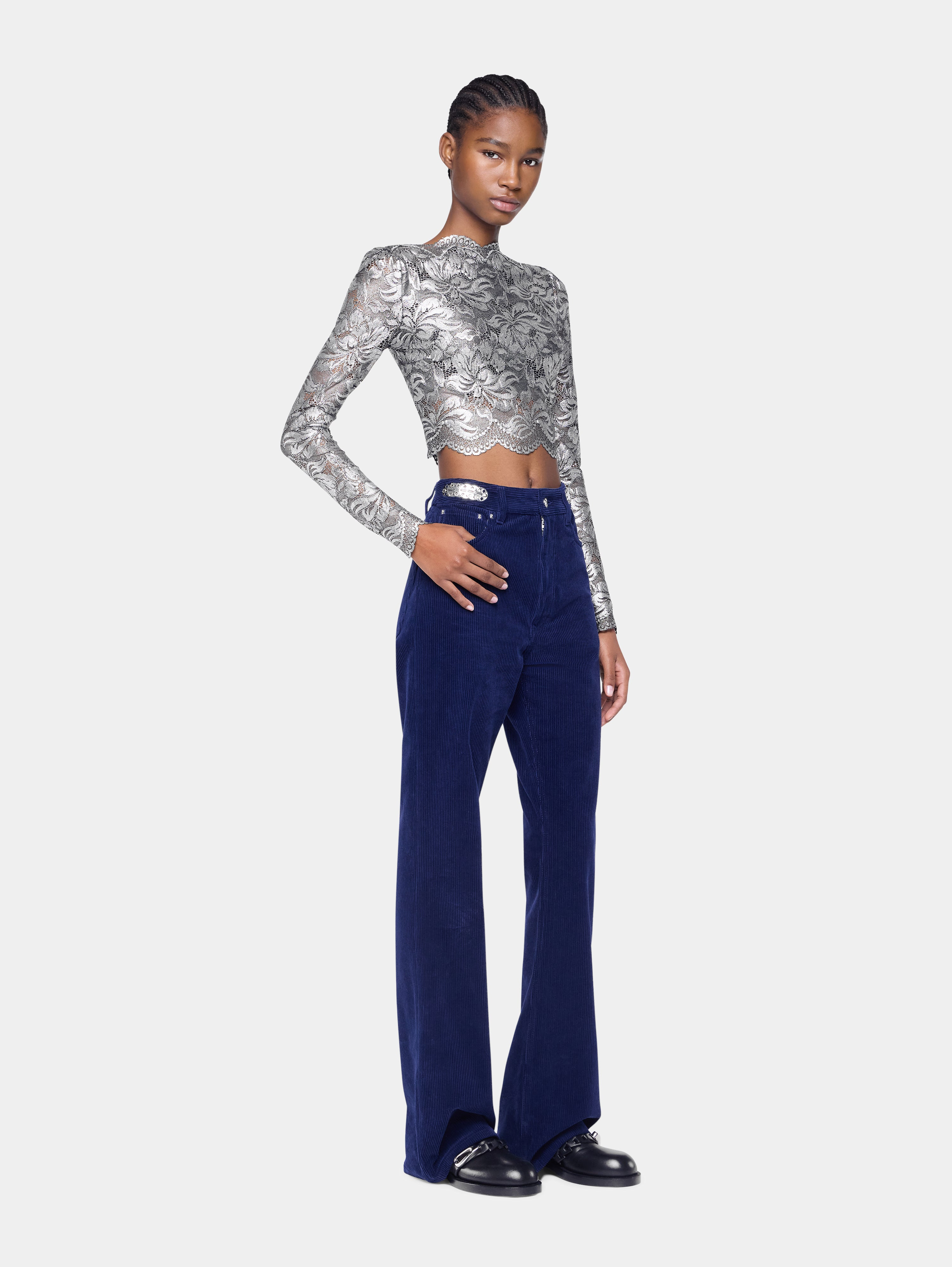 CROPPED TOP IN LACE - 3