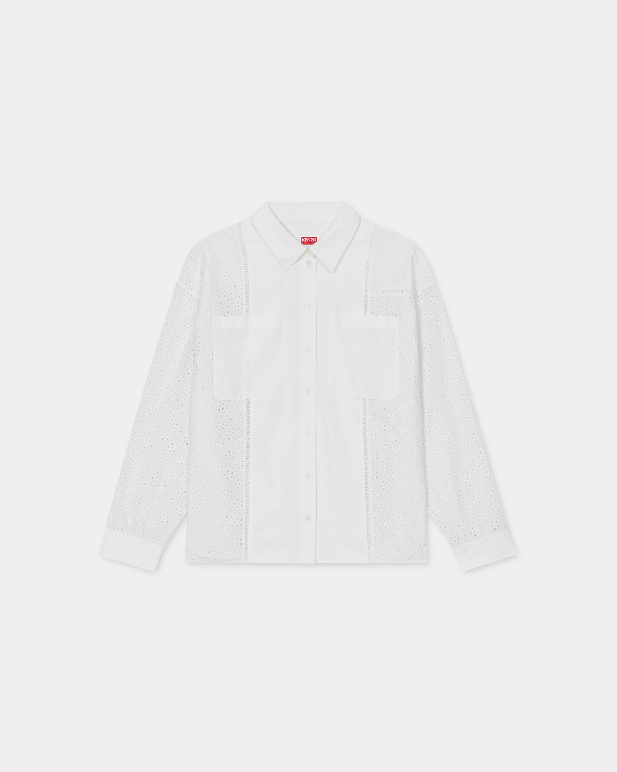 'KENZO Boke Flower Broderie Anglaise' oversized shirt - 1